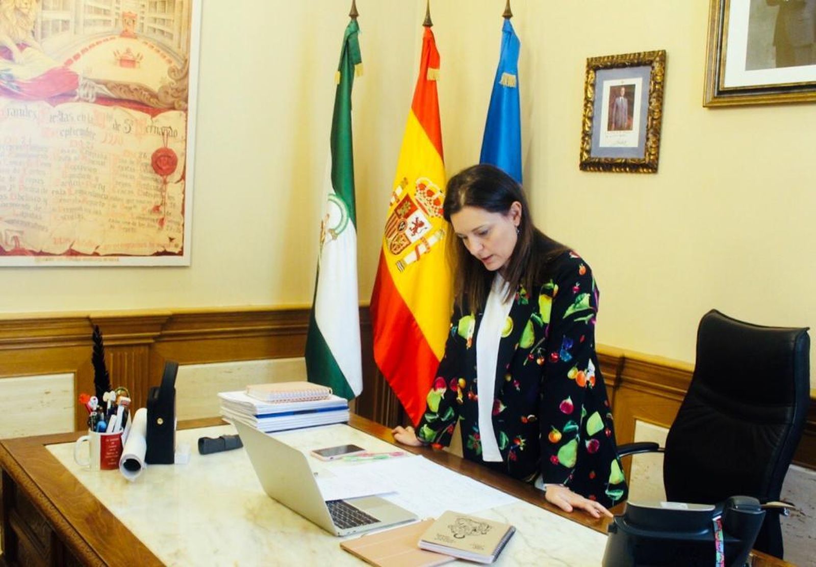 Cavada en el despacho de Alcaldía, en una imagen de archivo.