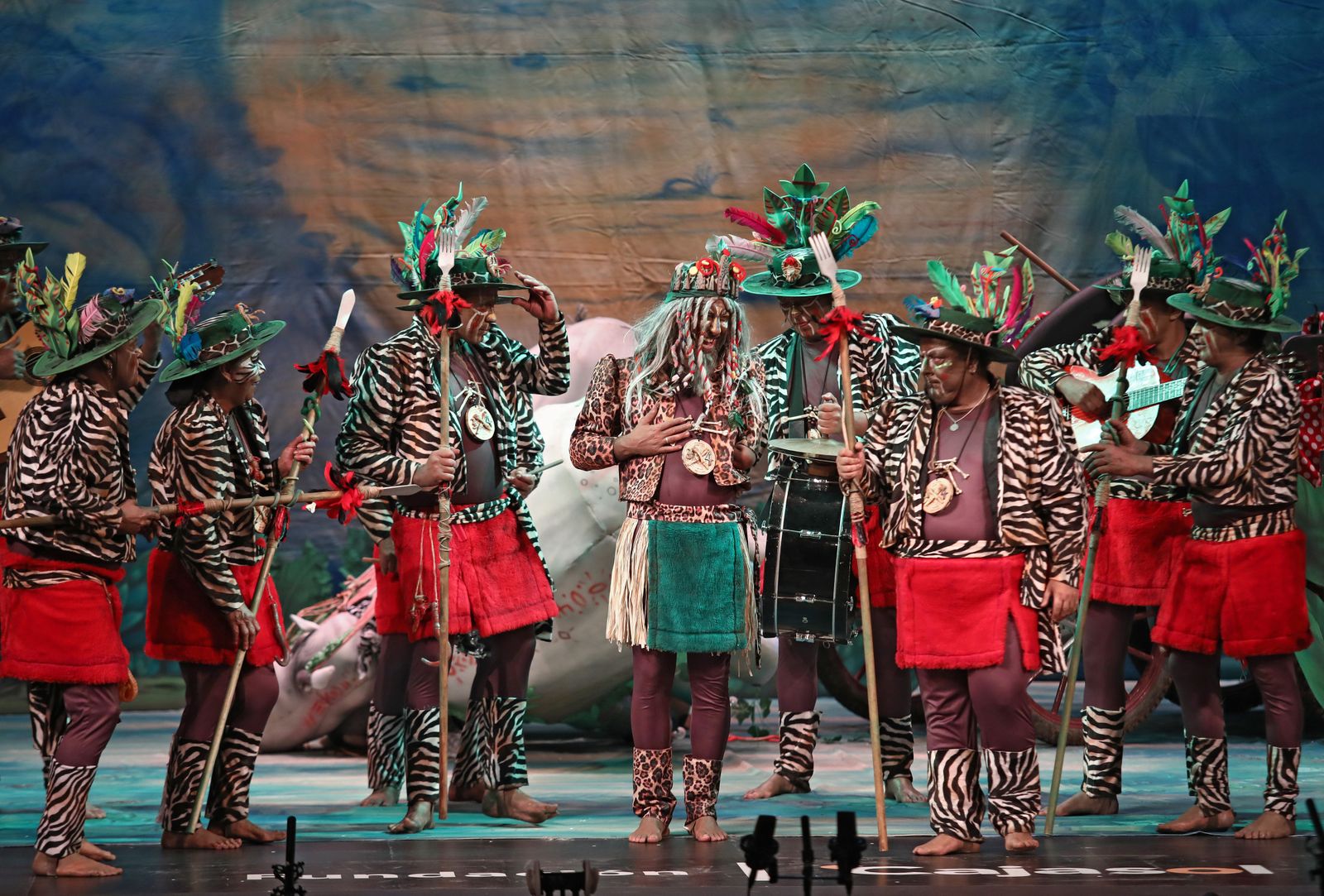 Chirigota 'Entre sábanas, selvas y ríos, este año vamos al Rocío'