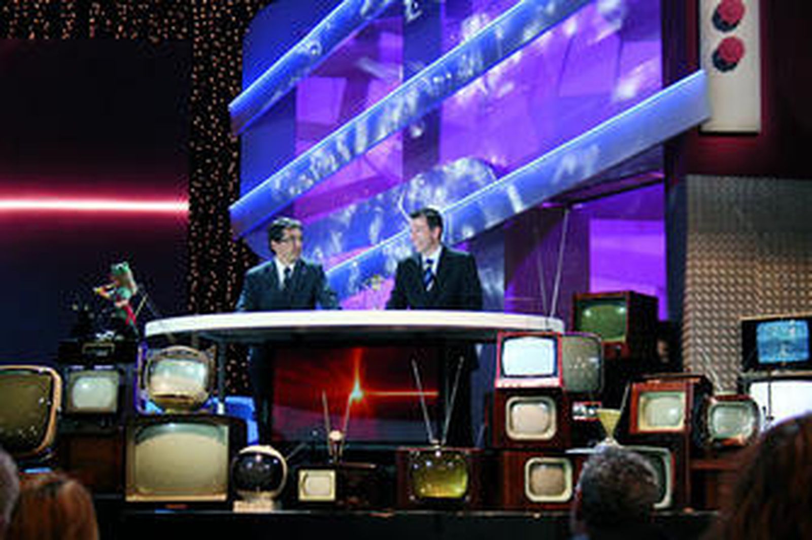 Pablo Carrasco y Roberto Sánchez durante sus agradecimientos.