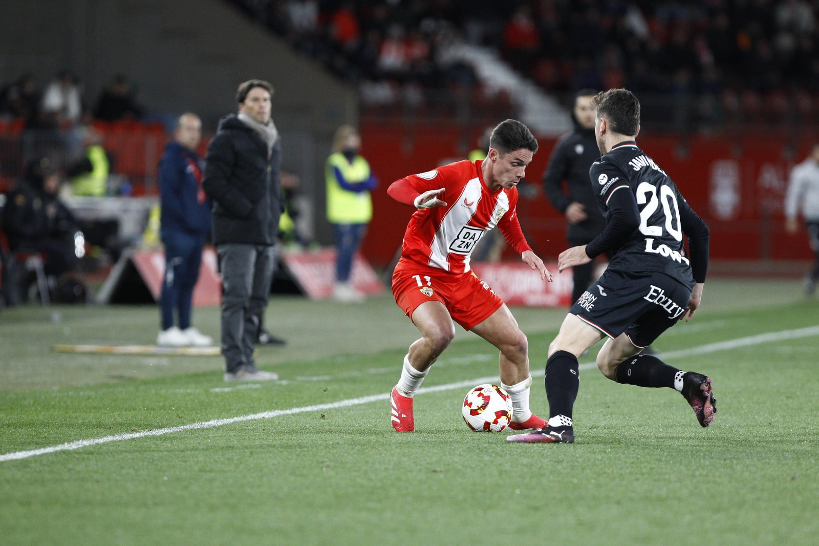 El partido U.D. Almería-C.D. Leganés de Copa del Rey, en imágenes