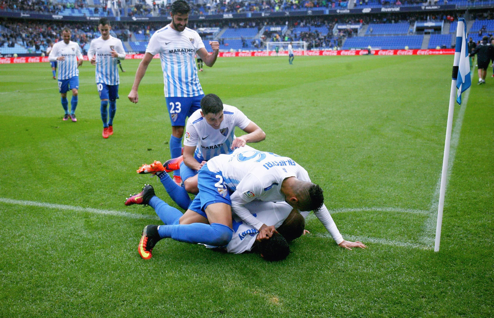 Las imágenes del Málaga C. F. - Deportivo de la Coruña