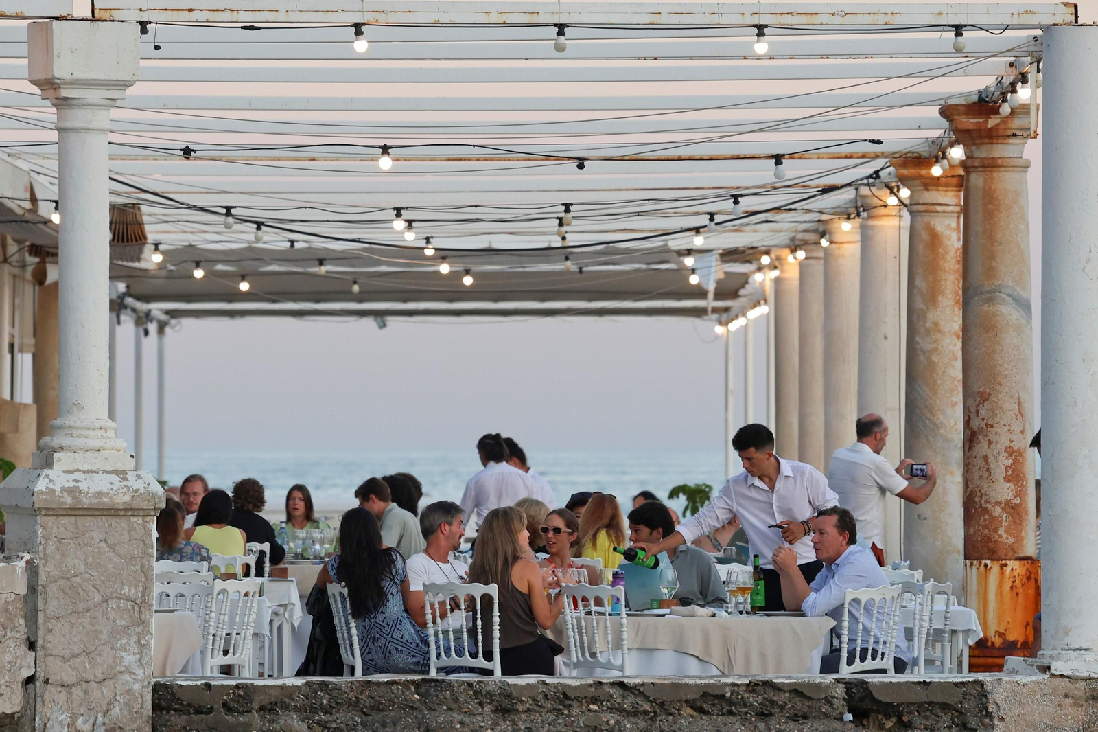 La terraza de El Balneario. La terraza de El Balneario.