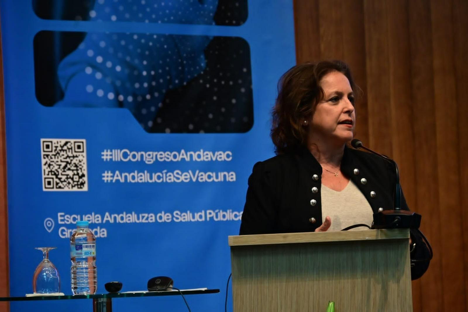 La consejera de Salud, Catalina García, en el III Congreso de Vacunas de Andalucía este jueves.