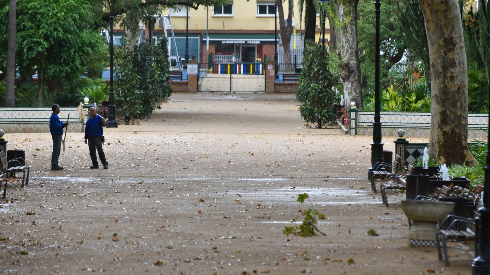 El paso de la borrasca Ciarán por Algeciras, en imágenes