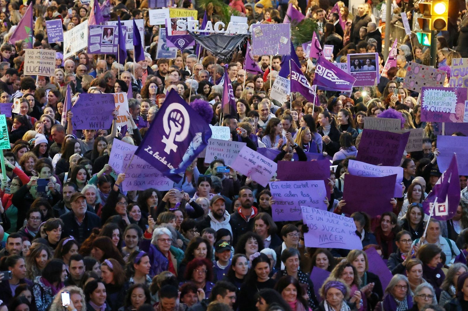 Manifestación del pasado 8M en Málaga.