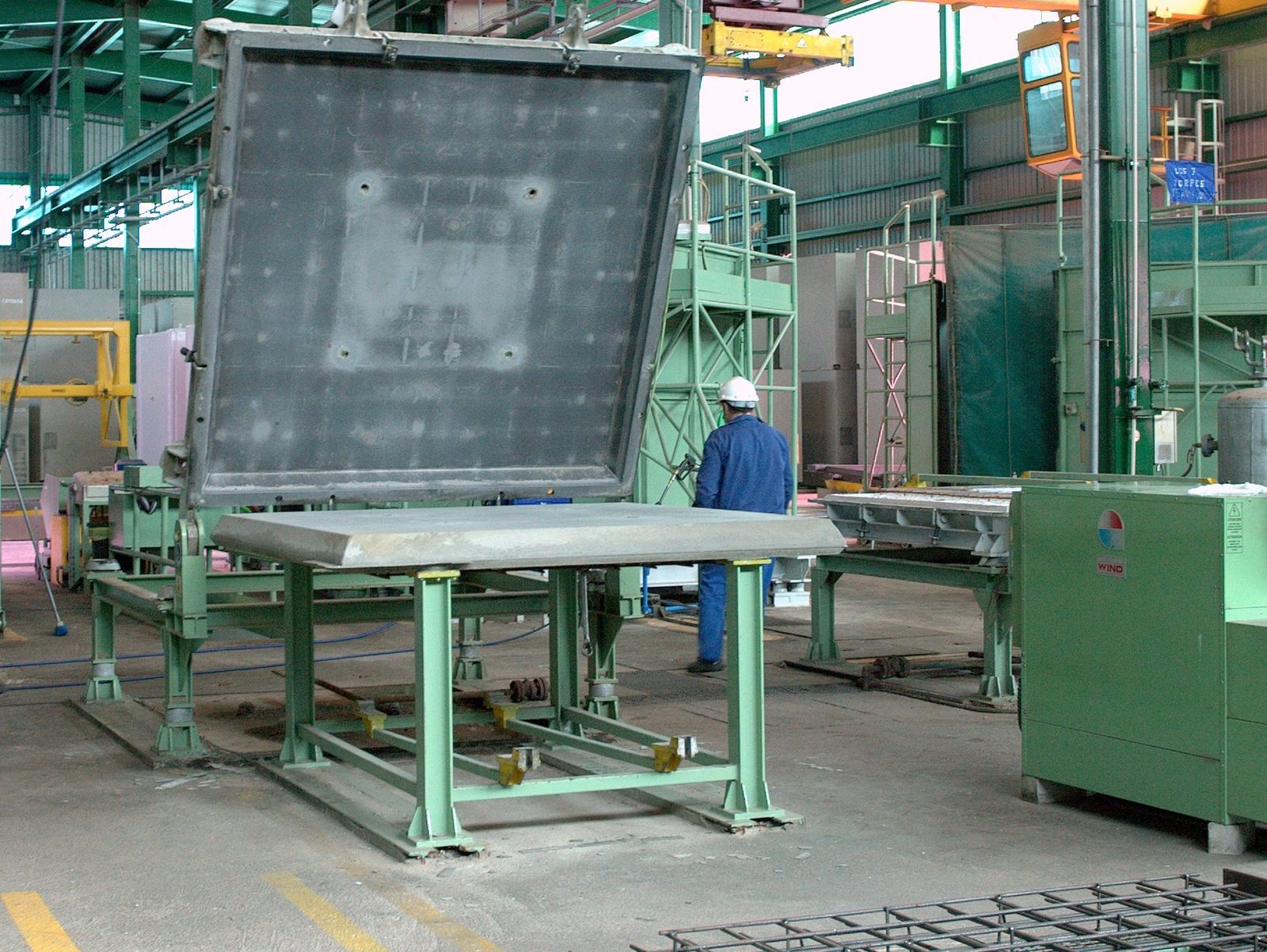 Construcción de placas en las  instalaciones de Enresa en El  Cabril.