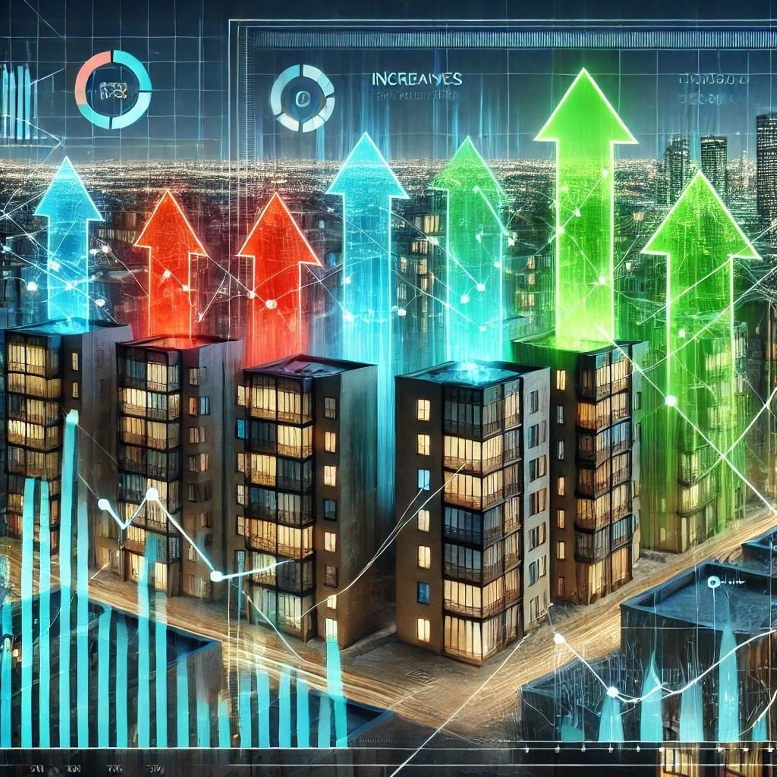 Imagen de la subida del alquiler hecha con IA.