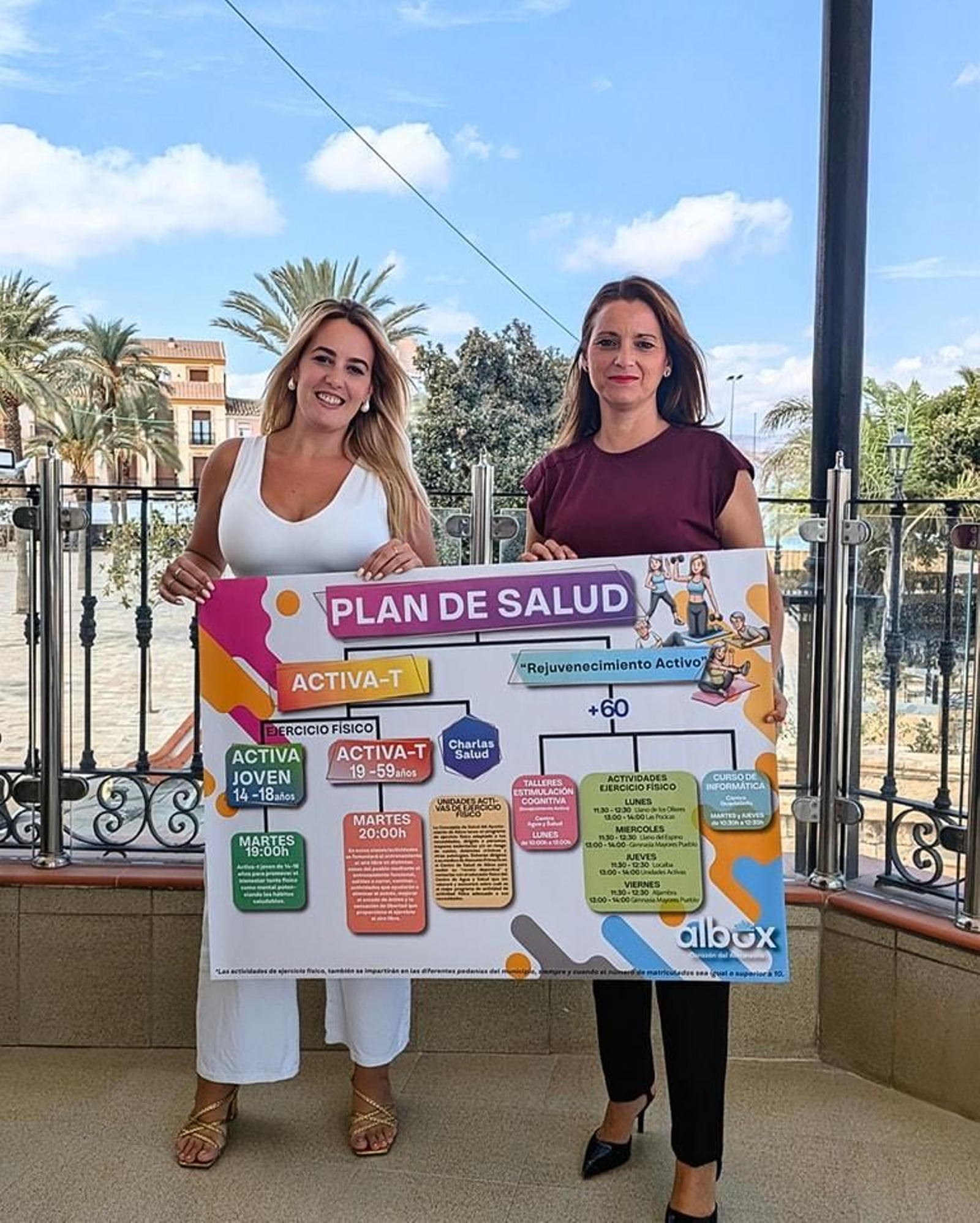 La alcaldesa, María del Mar Alfonso, ha presentado el programa junto a la concejal de Salud, Eva Vanesa Águila