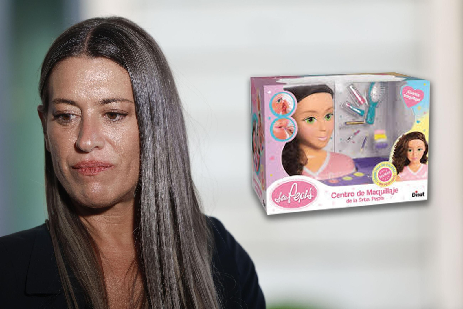 Míriam Nogueras y un set de maquillaje de la Señorita Pepis.