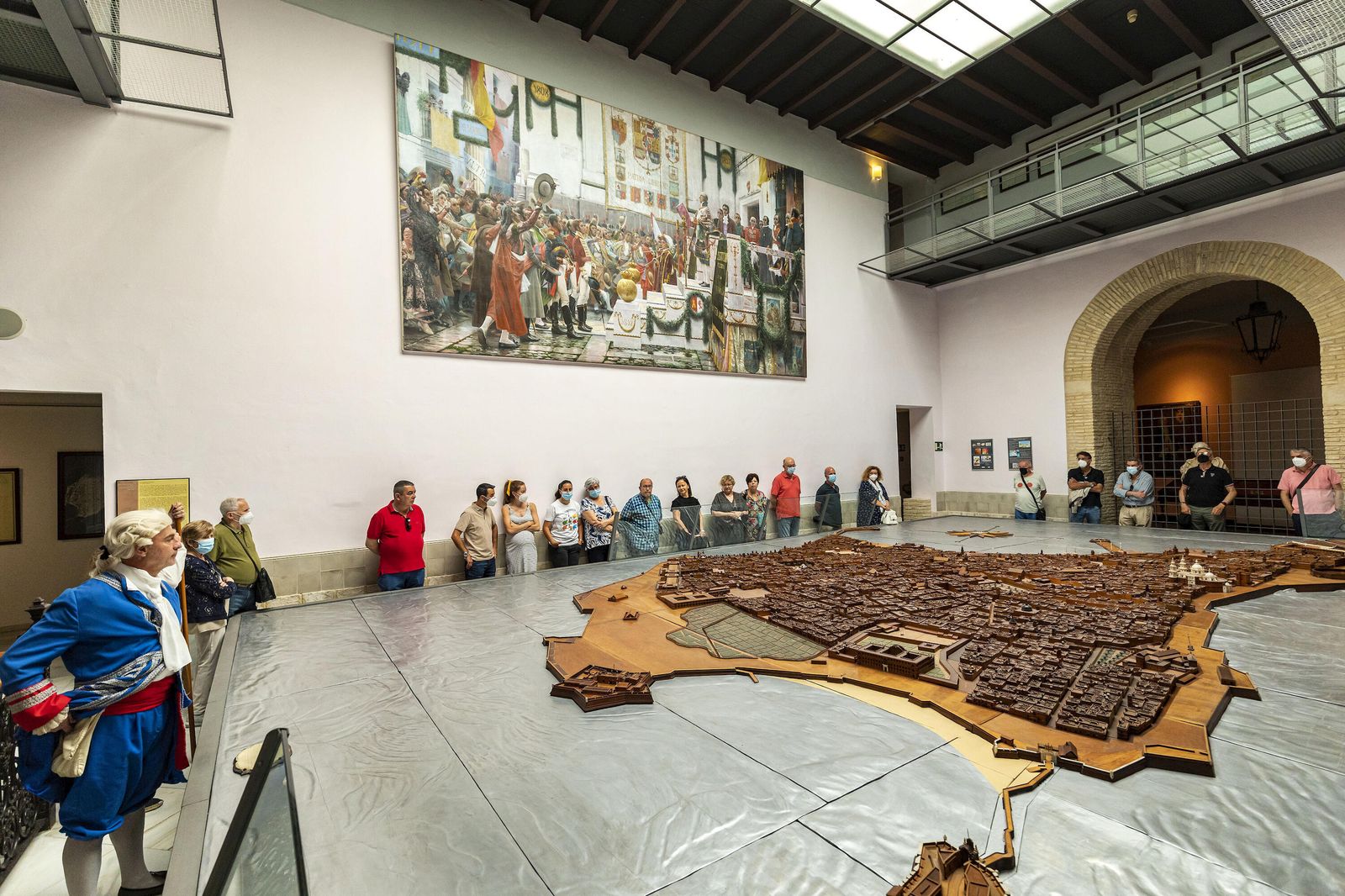 La Maqueta de Cádiz que se muestra en el Museo Municipal de las Cortes.