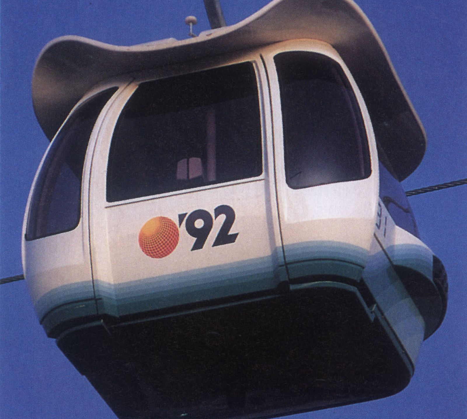 Una de las telecabinas de la Expo'92.