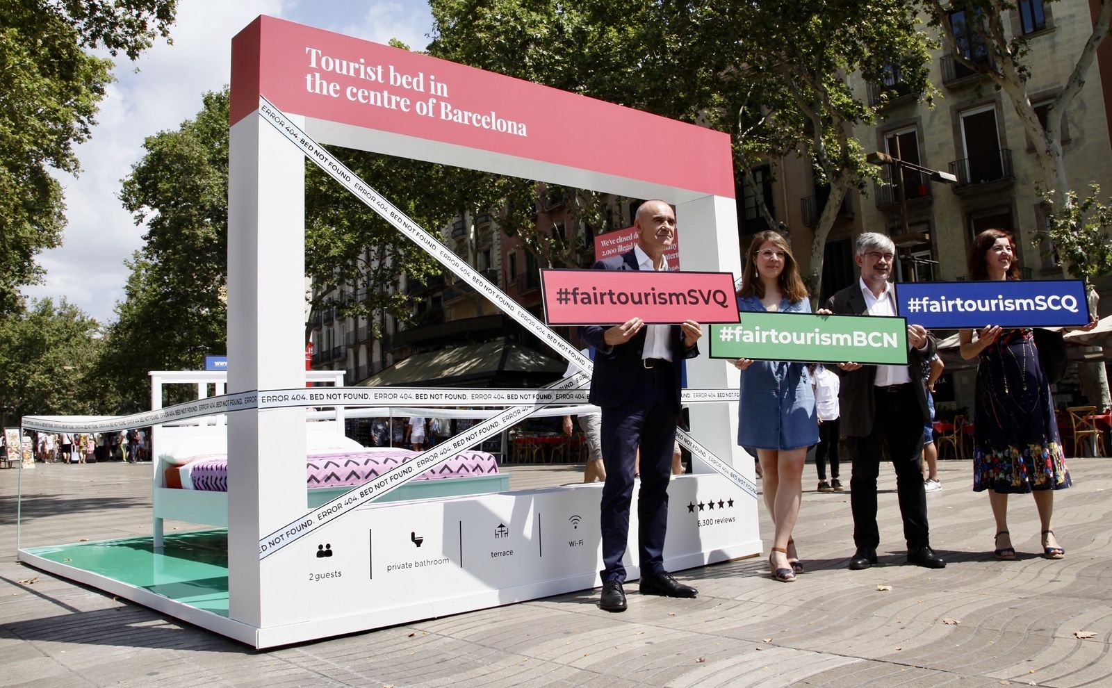 Imagen de la presentación de la campaña en Barcelona.