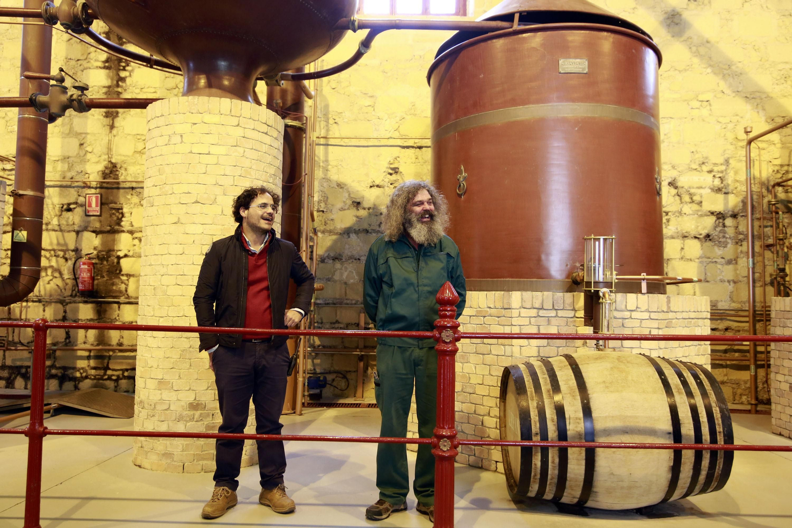 Inicio de la destilación del brandy Lepanto