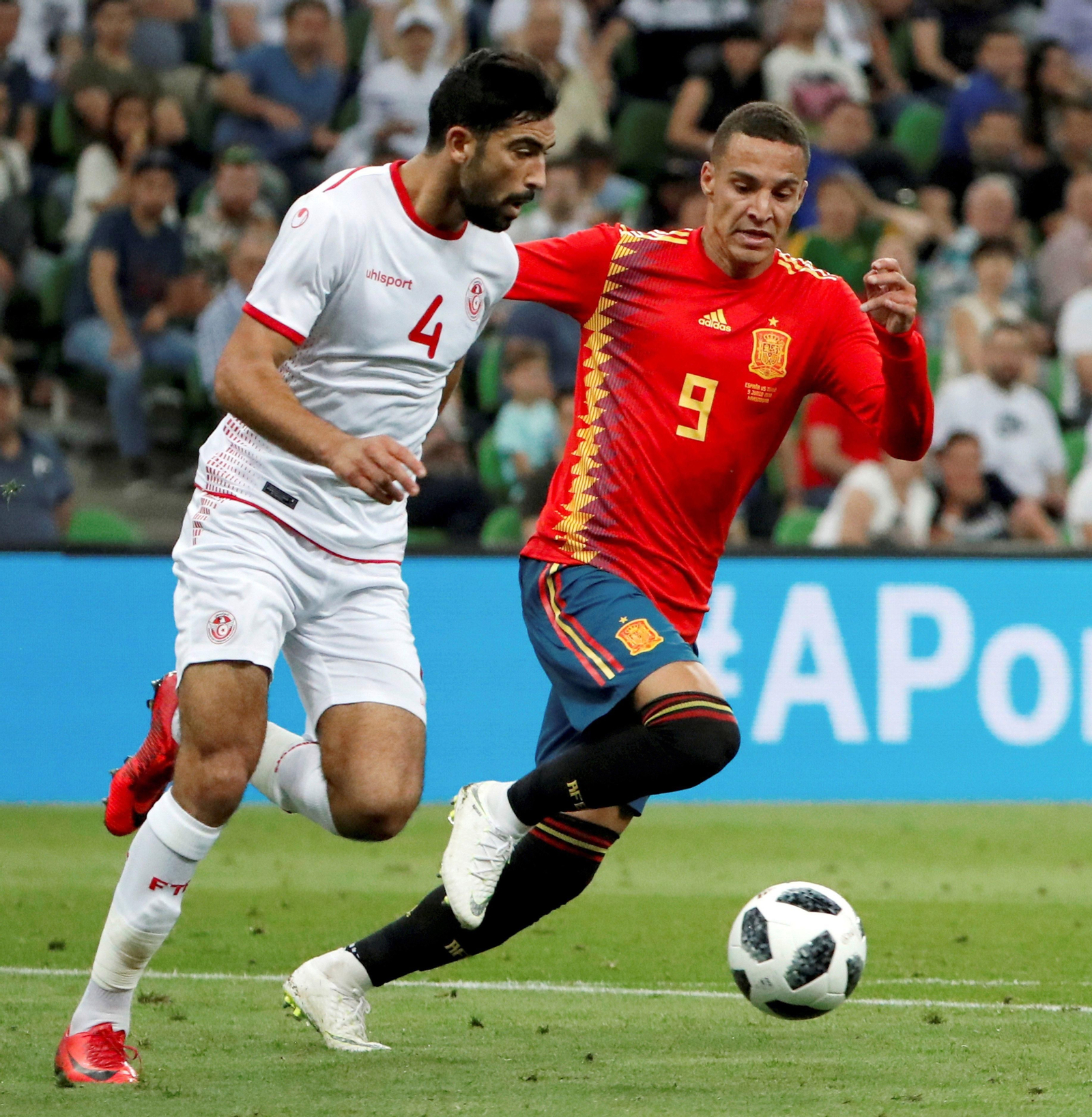 Las imágenes del España-Túnez