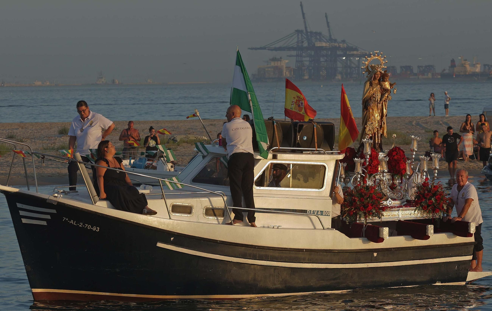 Fotos de la procesión de la virgen del Carmen en Palmones