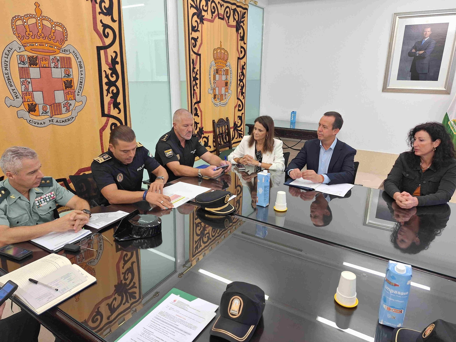 Reunión de la Junta Local de Seguridad.