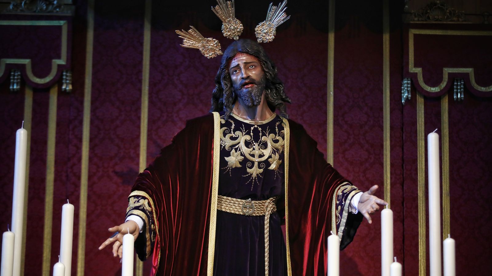 El Señor de la Oración en el Huerto, tras su restauración.