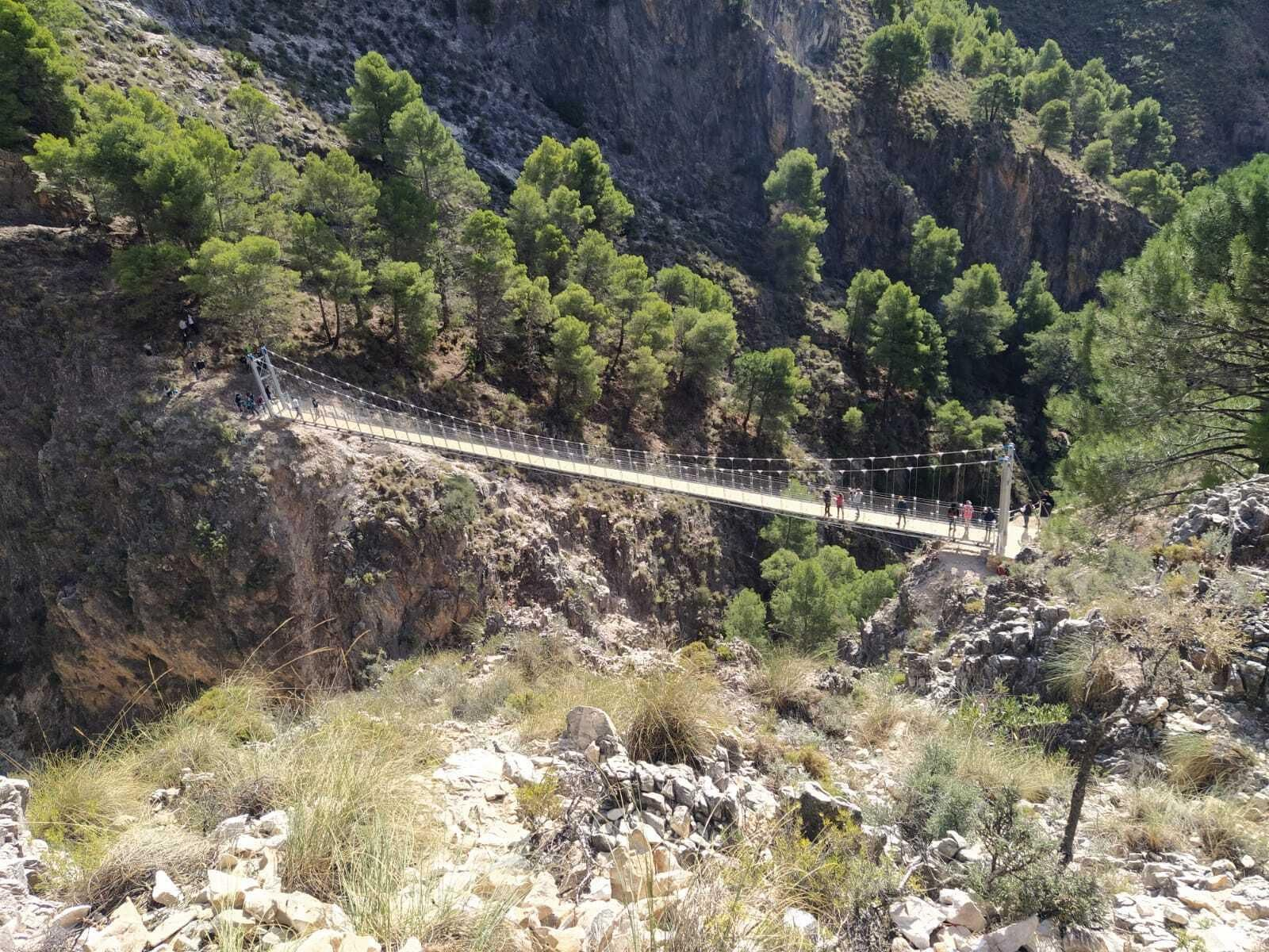 Fotos: así es el nueve puente colgado estrenado en Málaga Fotos: así es el nueve puente colgado estrenado en Málaga