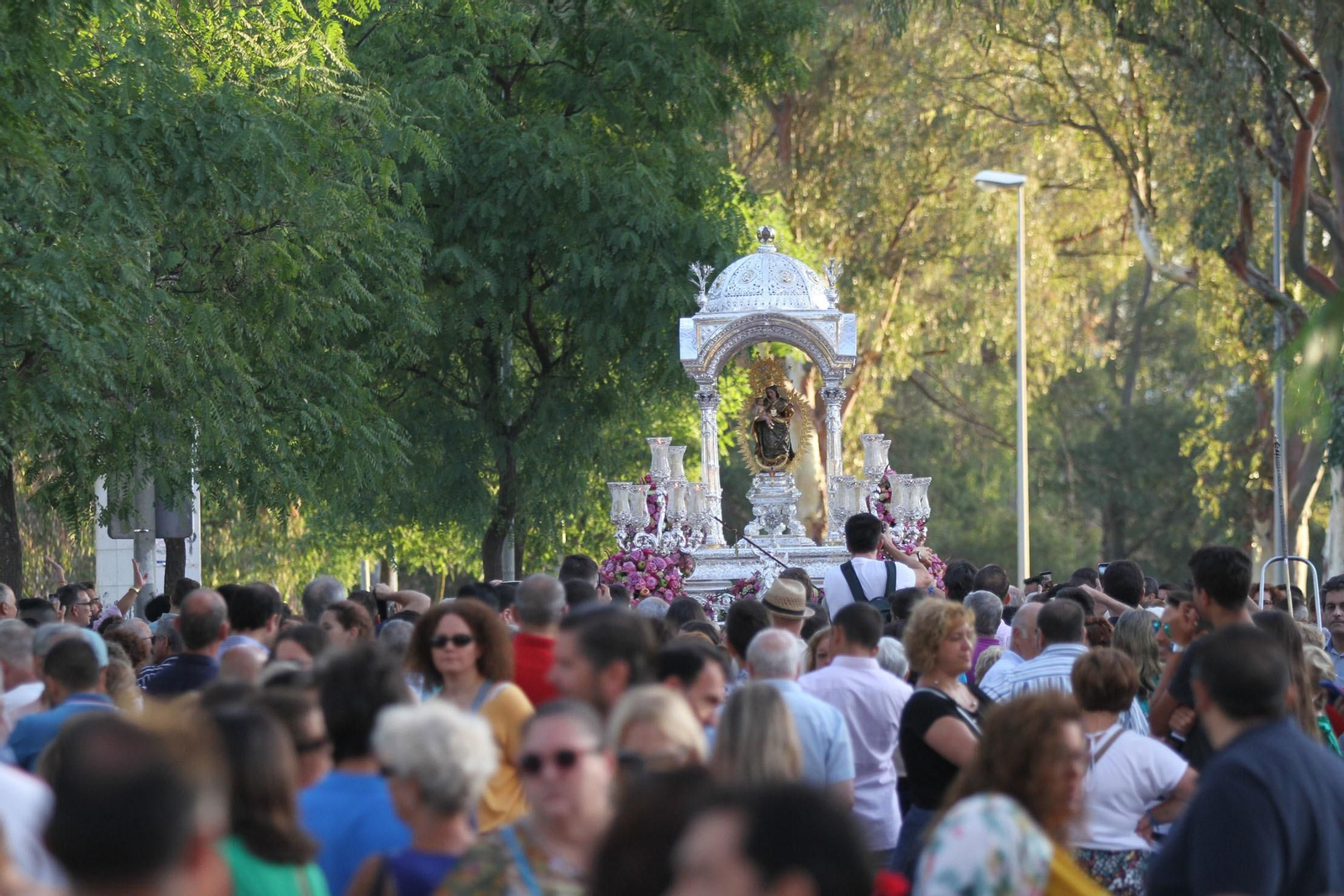 Imágenes de la bajada de La Cinta a la Catedral de La Merced