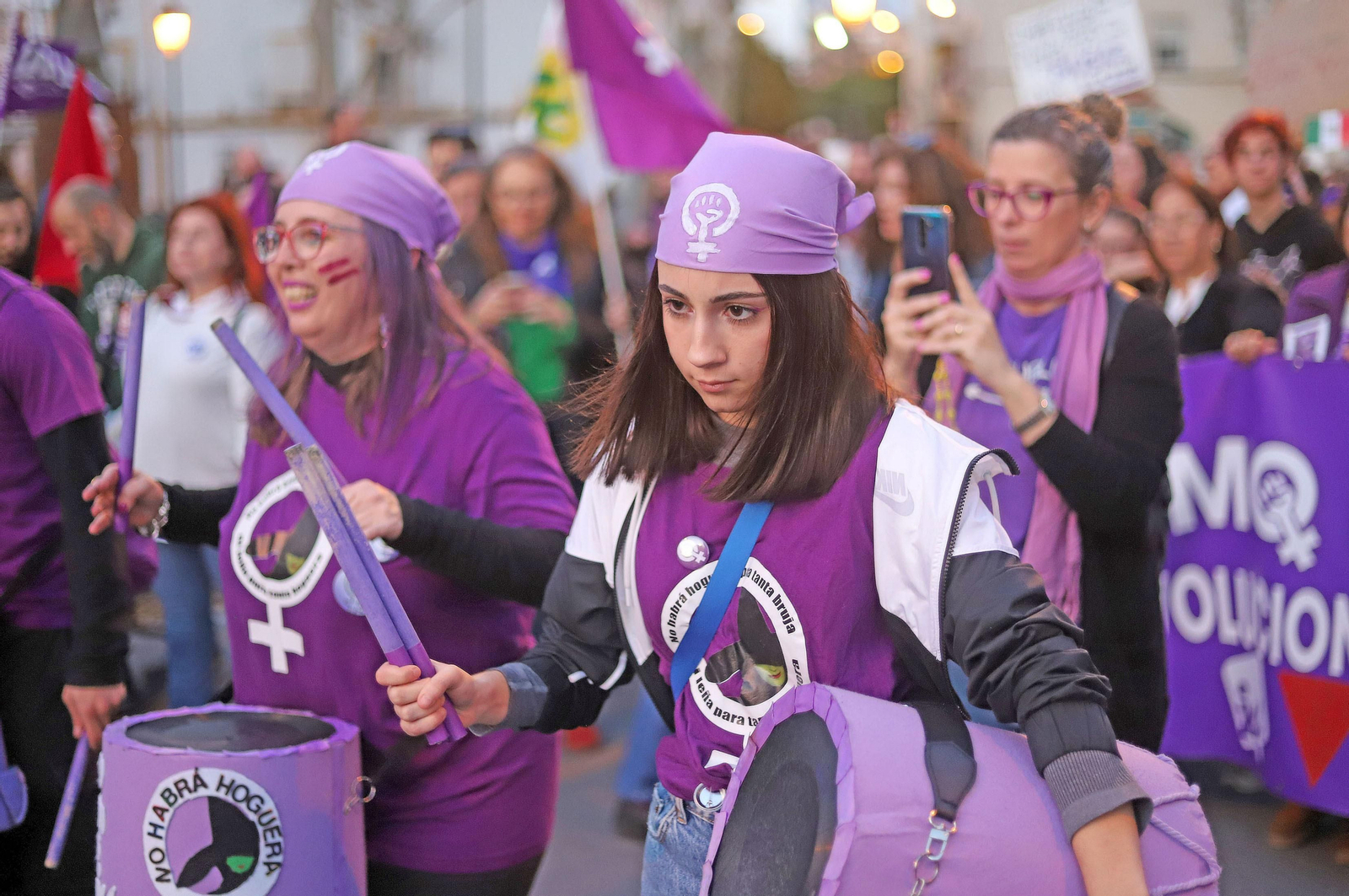 Imágenes de la manifestación del 8 de marzo, Día Internacional de la Mujer