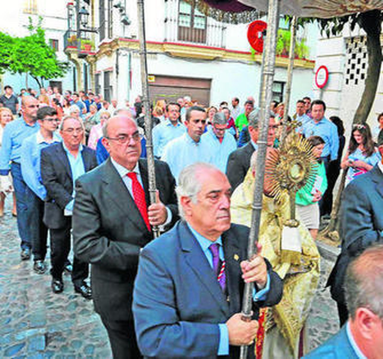 Procesión sacramental de La Cena el pasado junio.