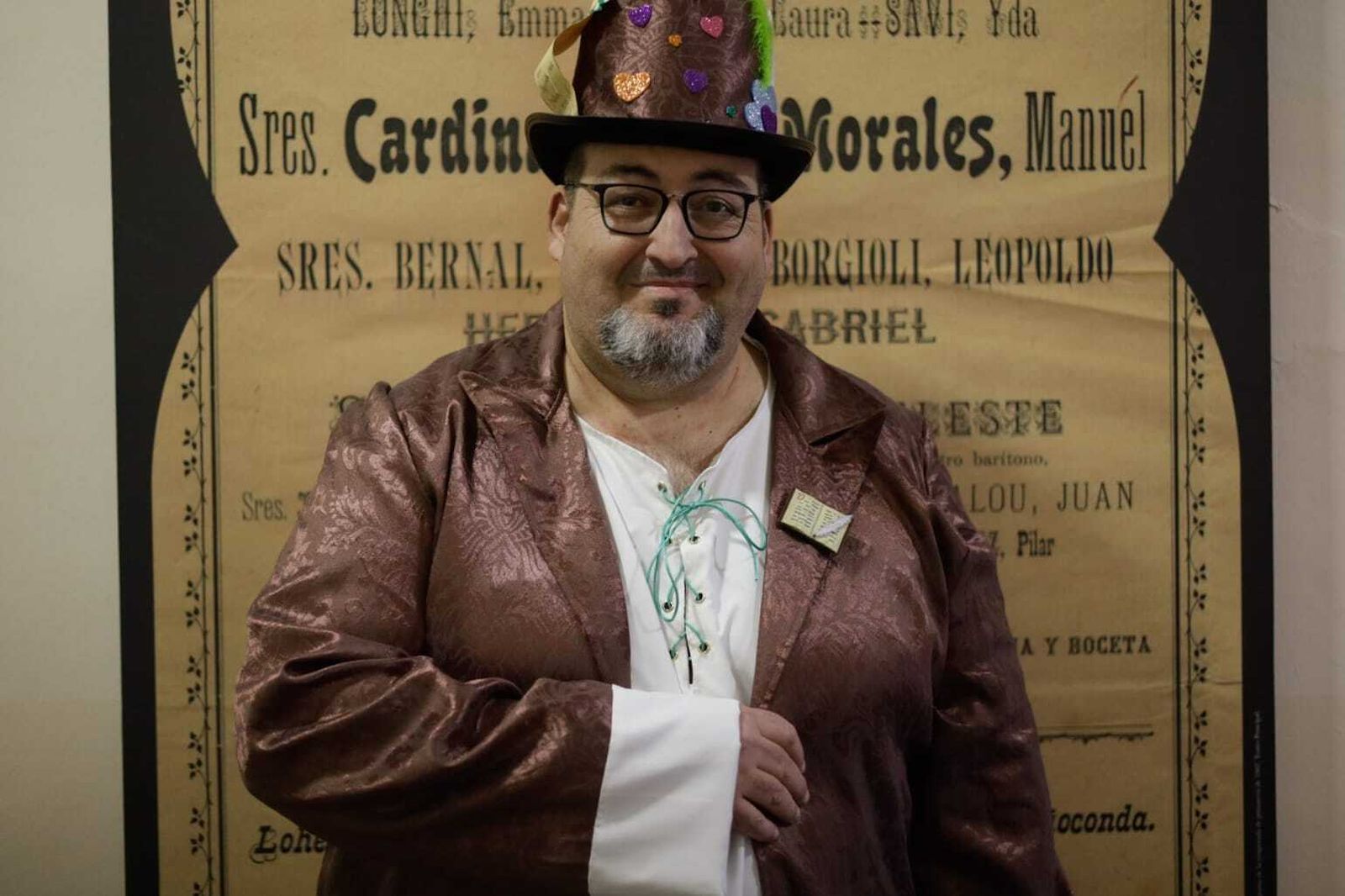 Juan Antonio Muñoz Hiniesta 'El Morta', en camerinos antes de su actuación con 'El Don Juan de tus detalles'.