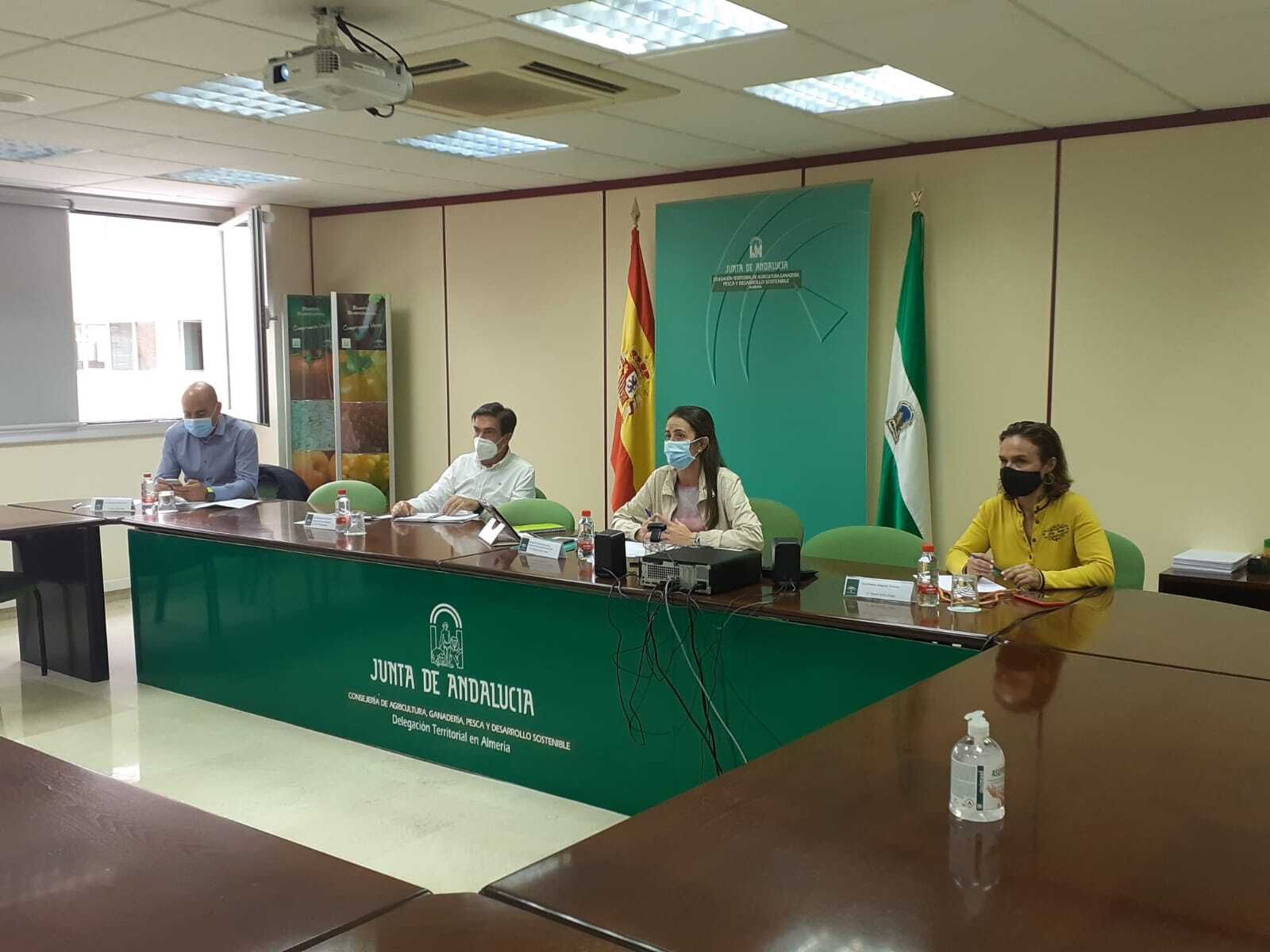 Reunión telemática de la delegada con representantes de Organizaciones Profesionales Agrarias (Opas) de Almería y con empresas recicladoras.