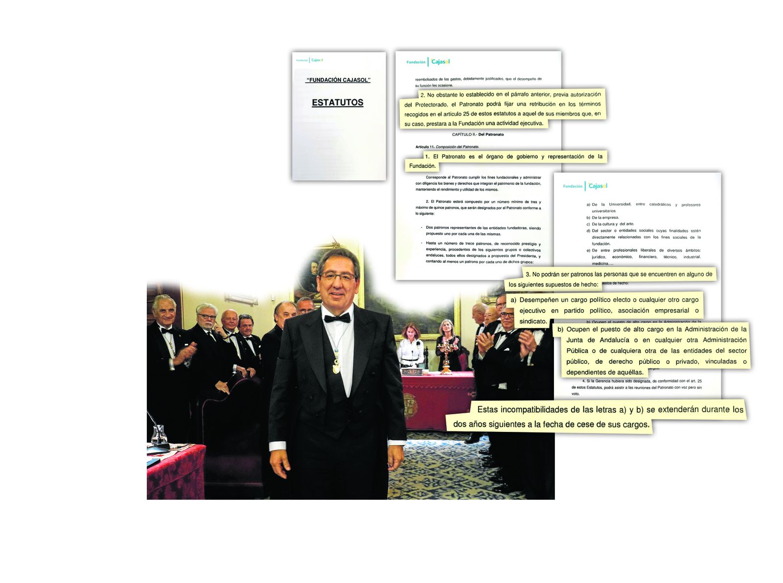Extracto de los estatutos de la Fundación Cajasol