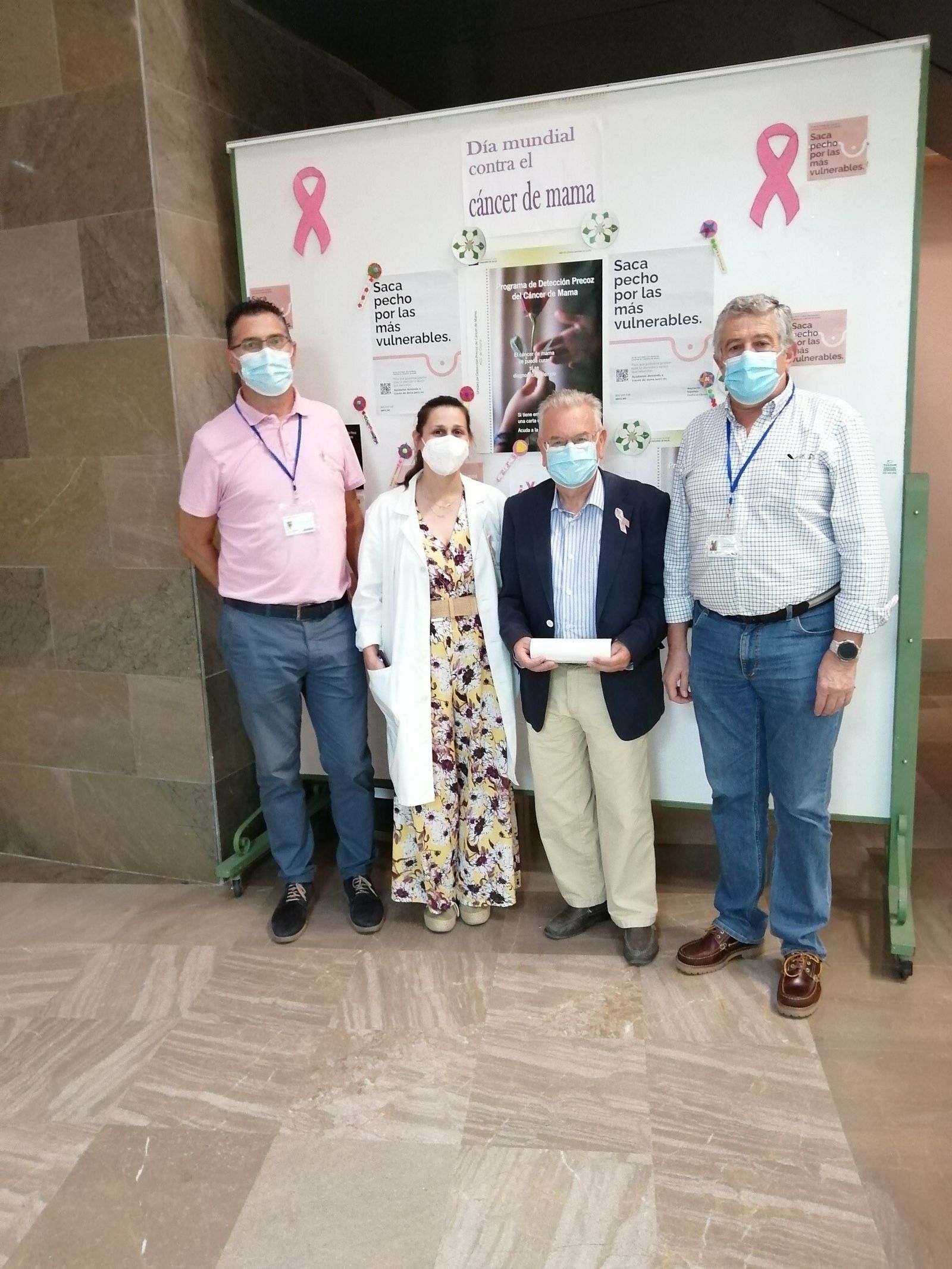 Algunos de los organizadores del taller.