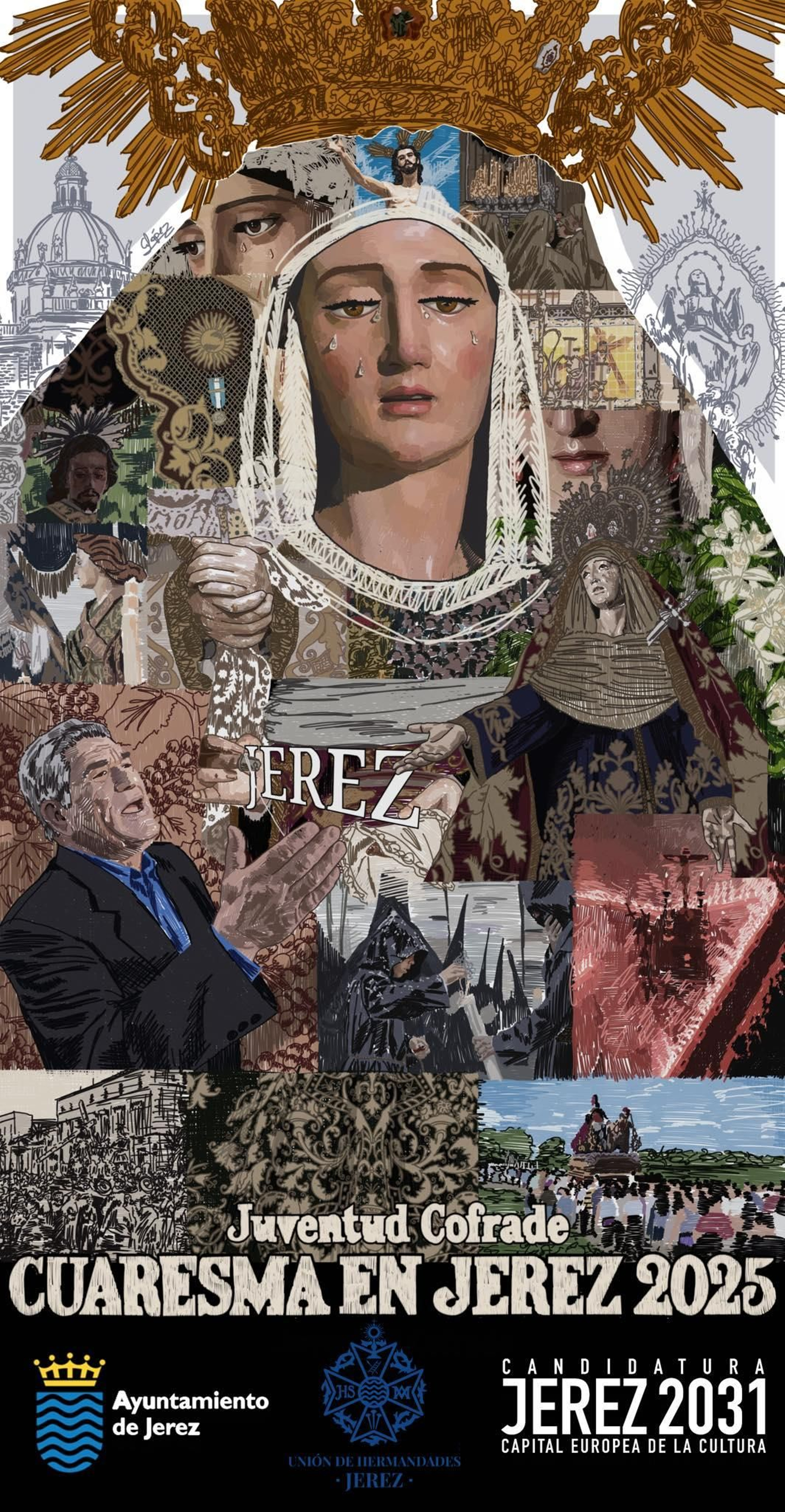 El cartel de la juventud cofrade de Jerez 2025.