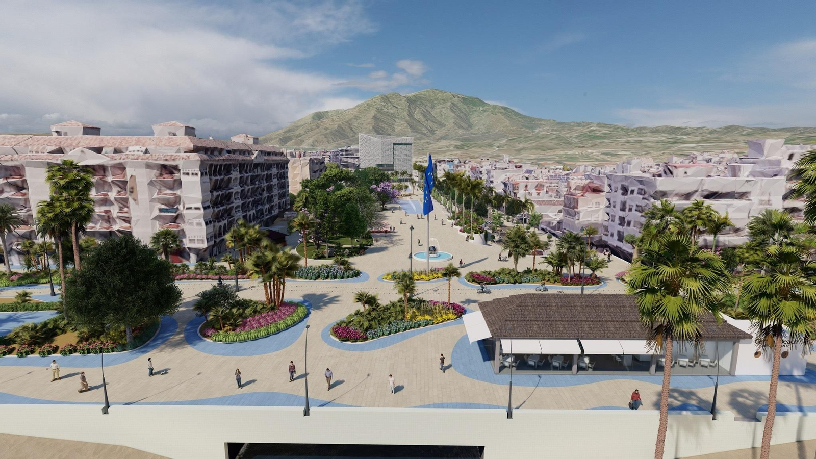 La recreación del proyecto de expansión del bulevar. La recreación del proyecto de expansión del bulevar.