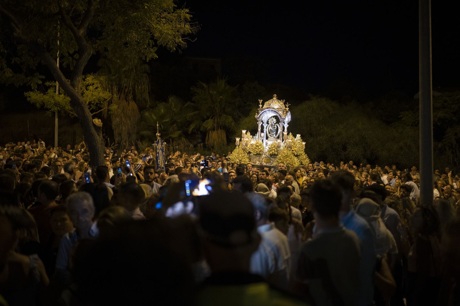 Imágenes de la recogida de la Virgen de la Cinta 2022