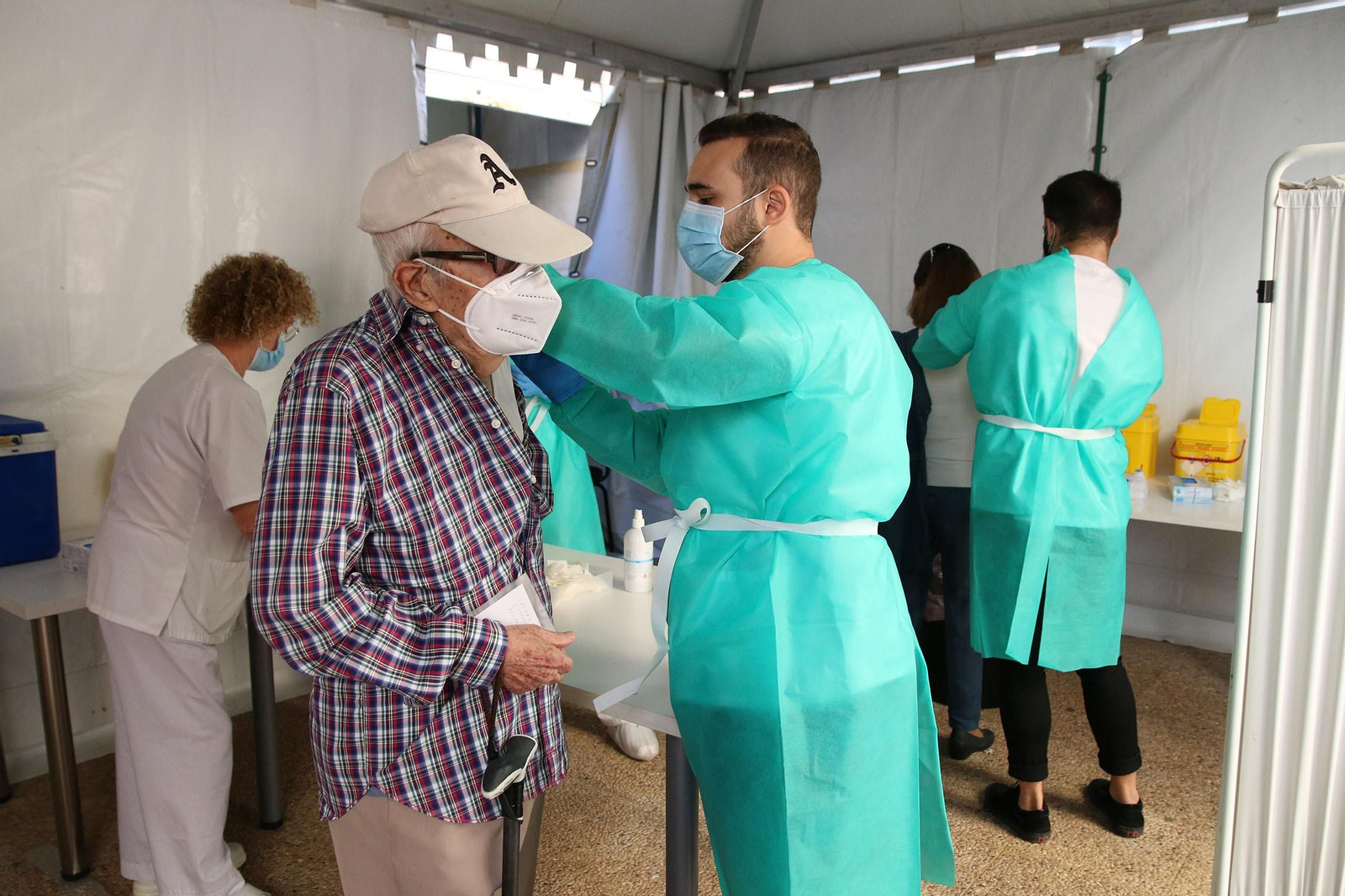 Imagen de archivo de vacuna en Almería.