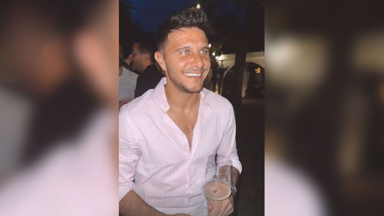 Joaquín durante la cena de equipo este jueves 29 de mayo