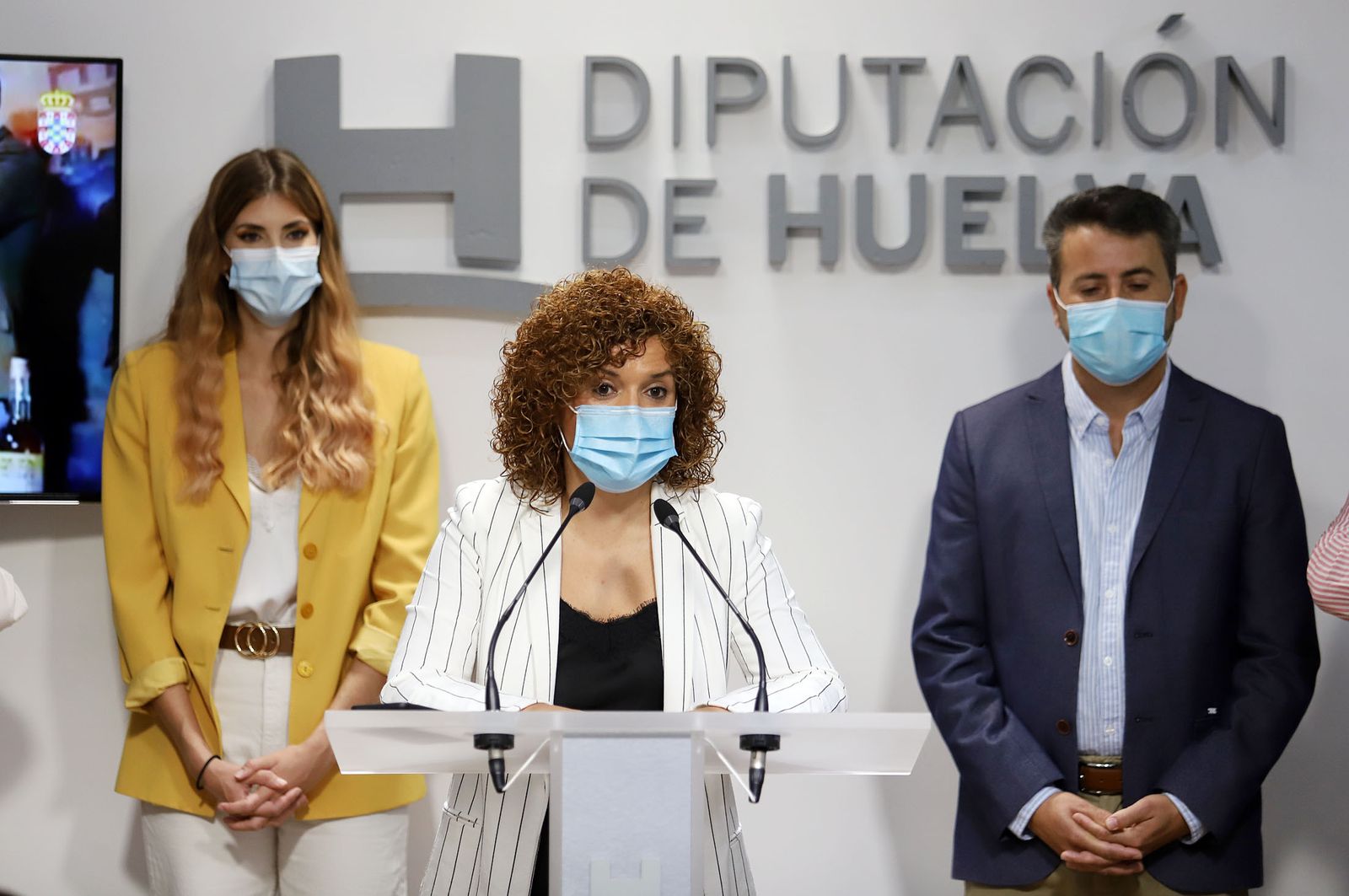 La presidenta de la Diputación de Huelva en la presentación del próximo Salón Gourmets.