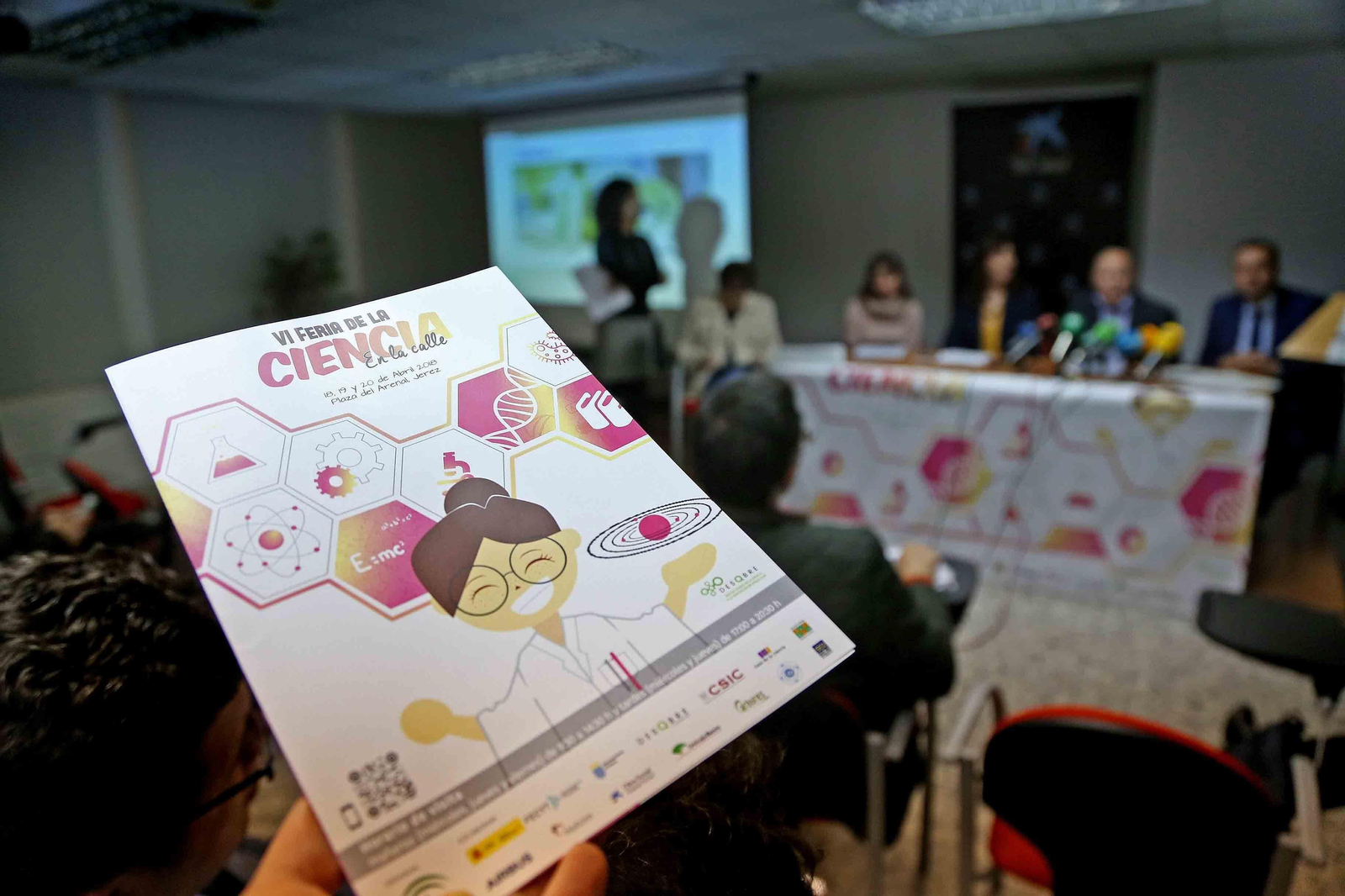 Un instante de la rueda de prensa celebrada ayer en la sede del CEP.