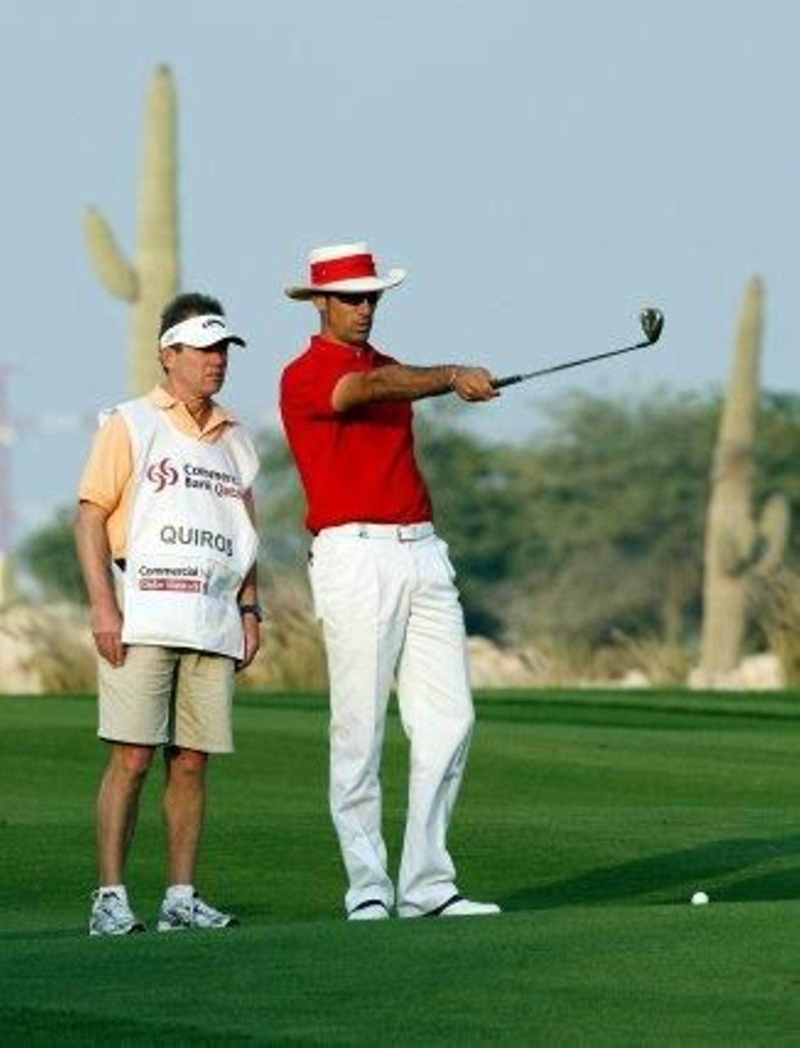 Quirós señala la distancia con el palo

Foto: Agencias