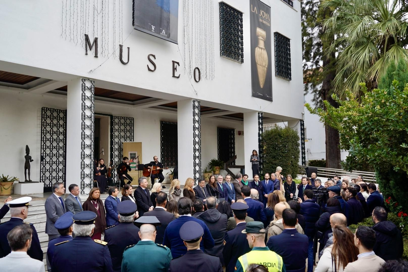 Imágenes del acto de celebración del Día de la Bandera organizado por la Junta de Andalucía en Huelva