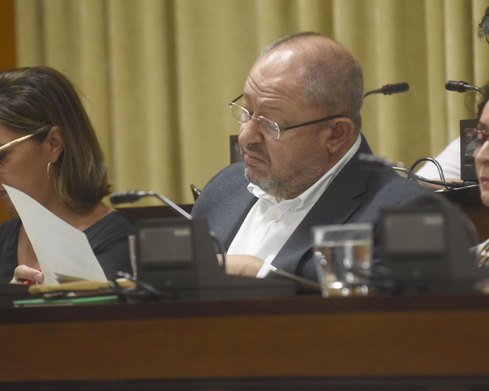 El edil socialista Manuel Torralbo durante un Pleno