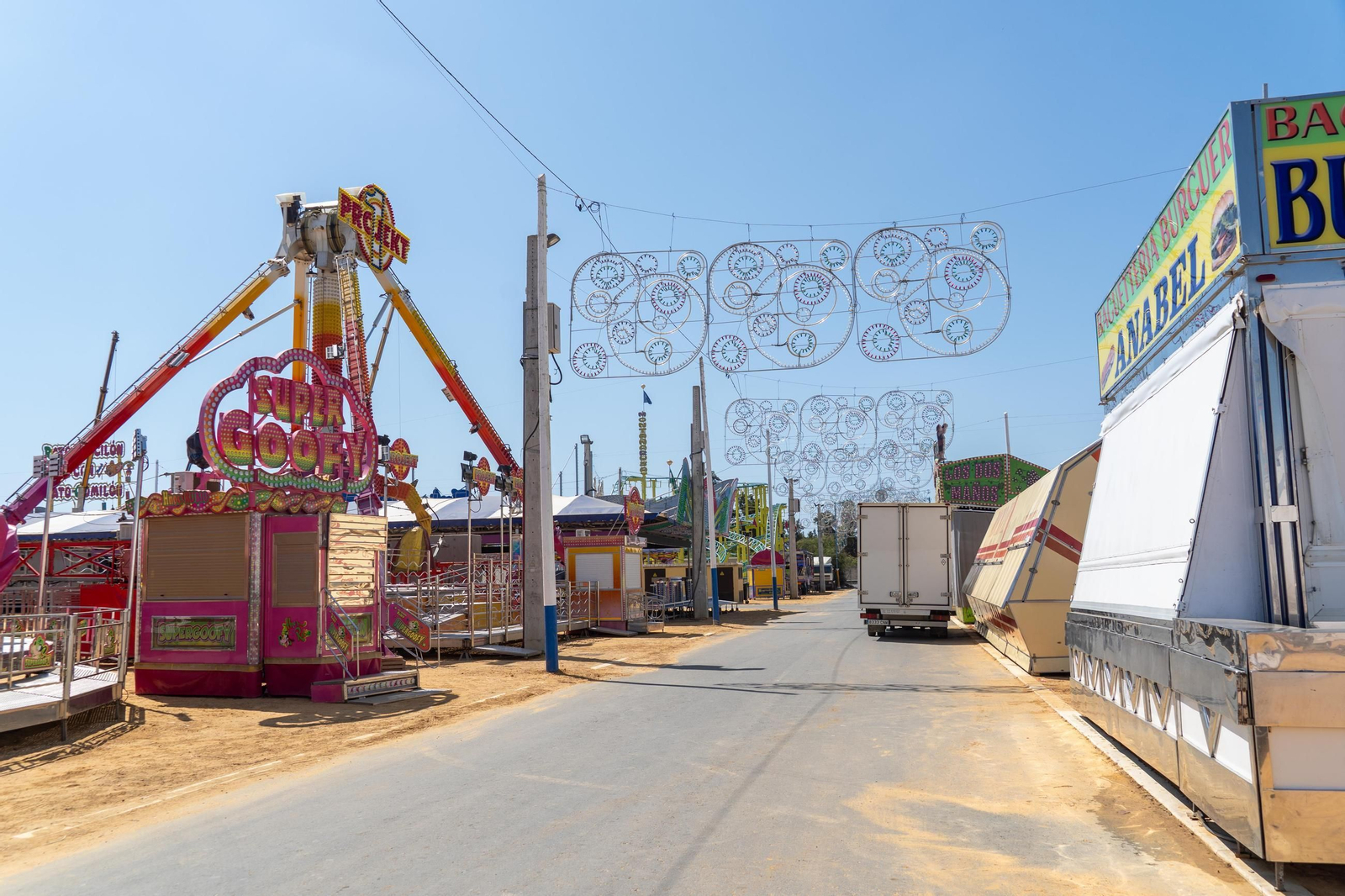 Imágenes de las Fiestas Colombinas días antes de su inauguración