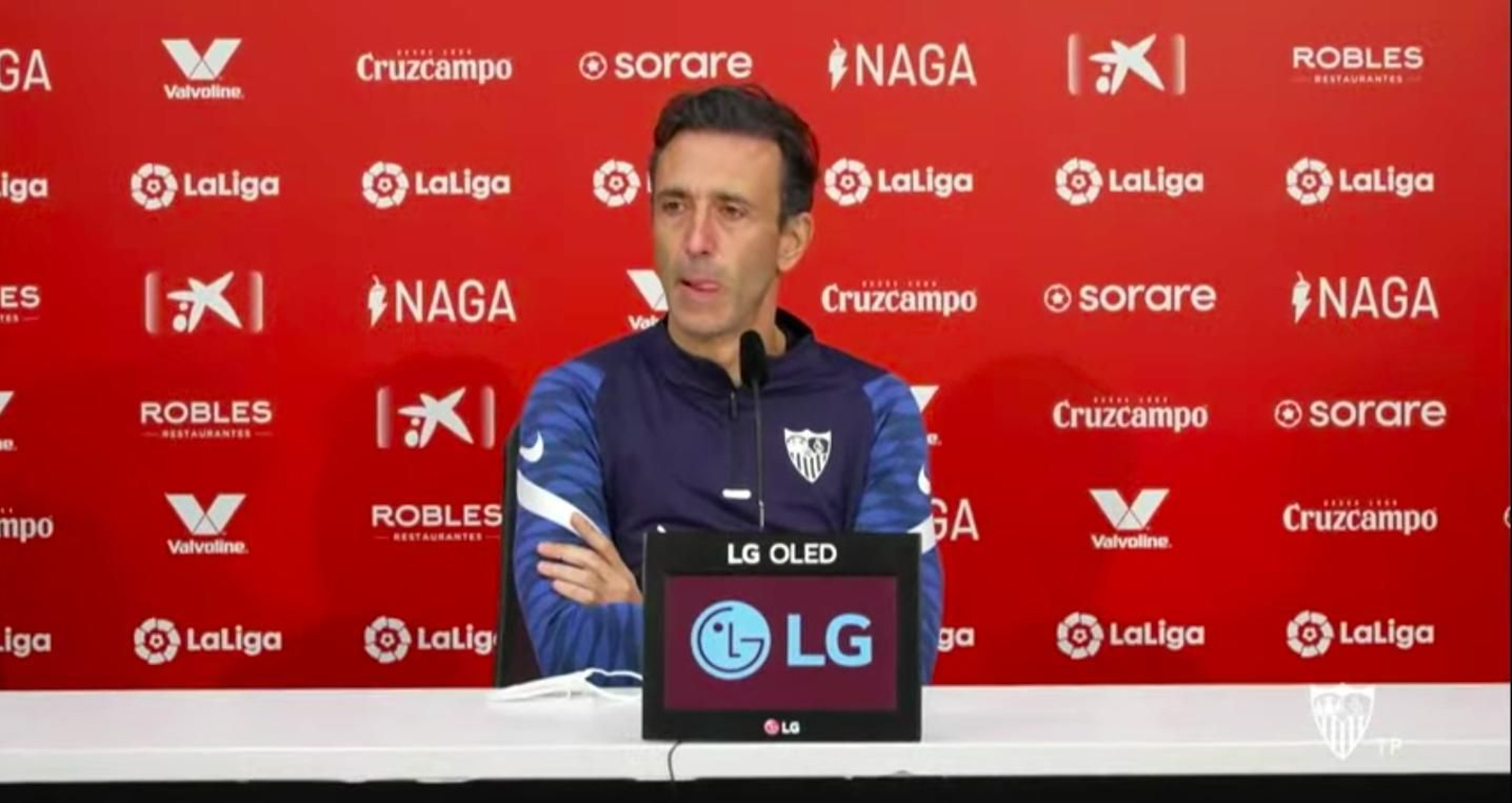 Pablo Sanz, en sala de prensa.