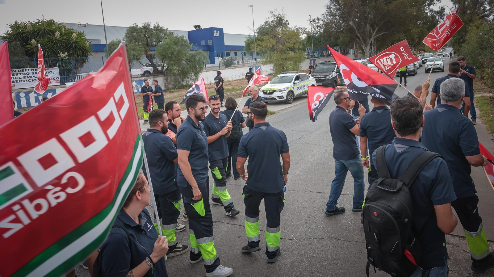 Primer día de huelga en la ITV de Jerez