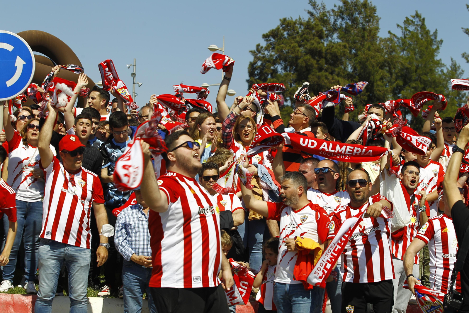 Imágenes del partido U.D. Almería-S.D. Amorebieta
