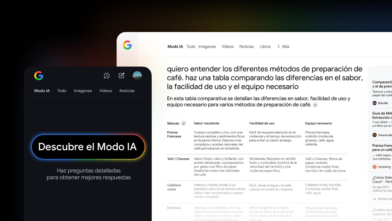 El Modo IA de Google llega a España