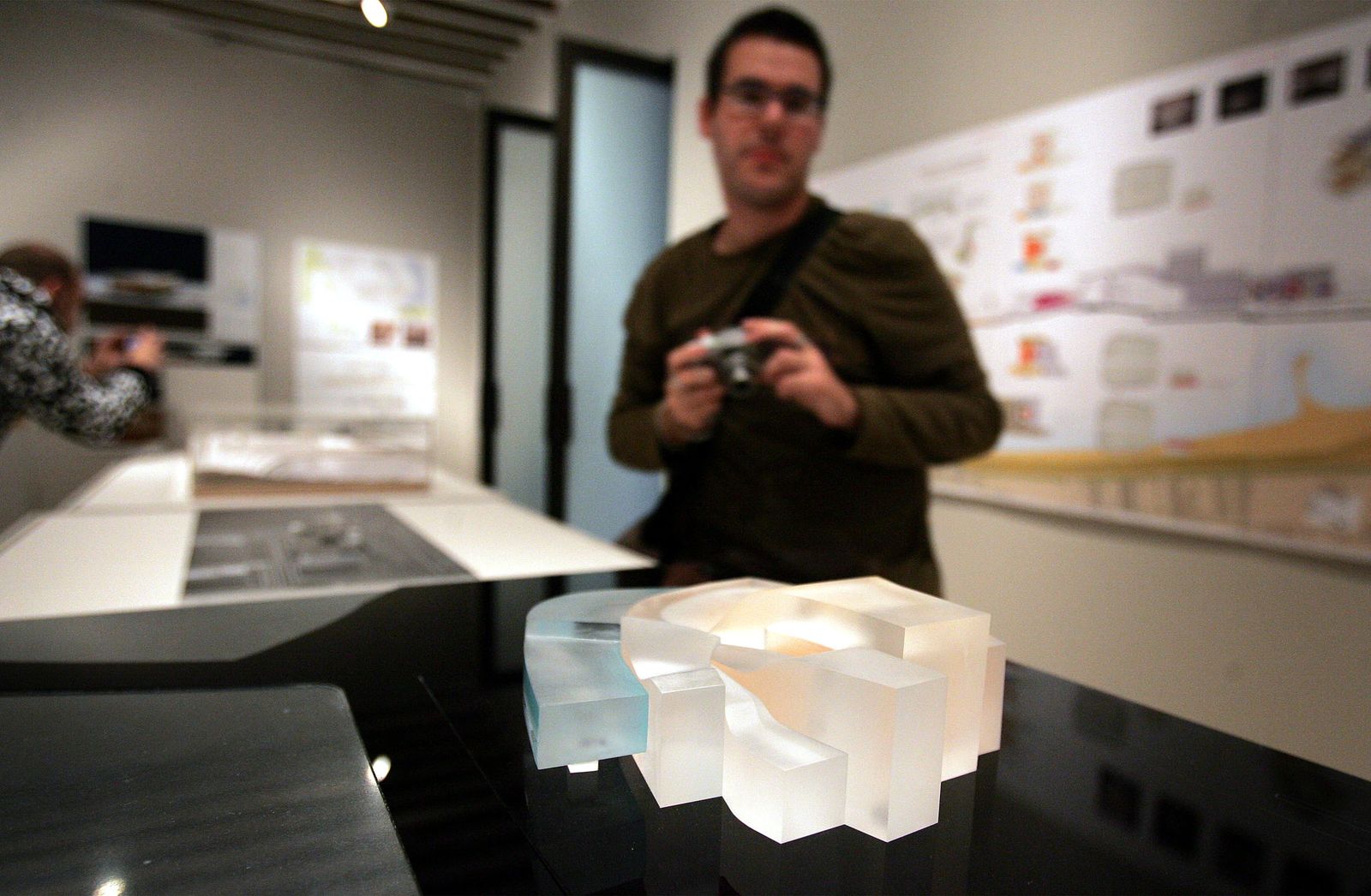 Maqueta del proyecto arquitectónico que ganó en 2008 el concurso para el Auditorio.