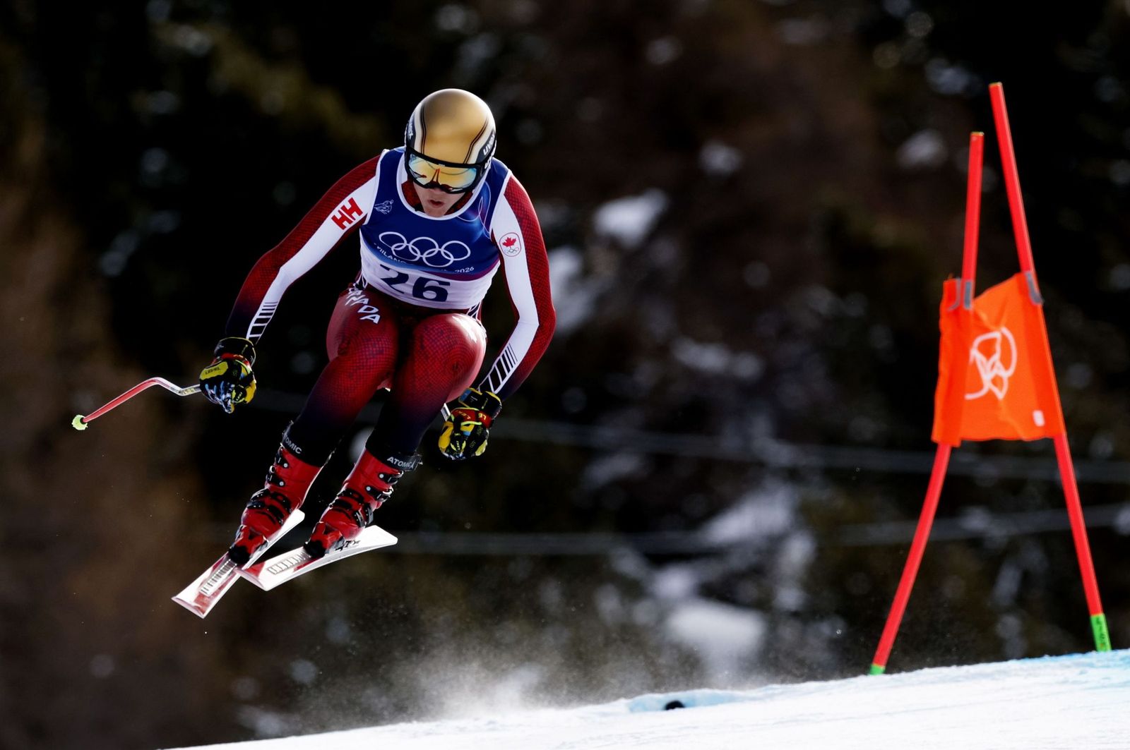 Las espectaculares fotos del descenso masculino en los Juegos Olímpicos de invierno