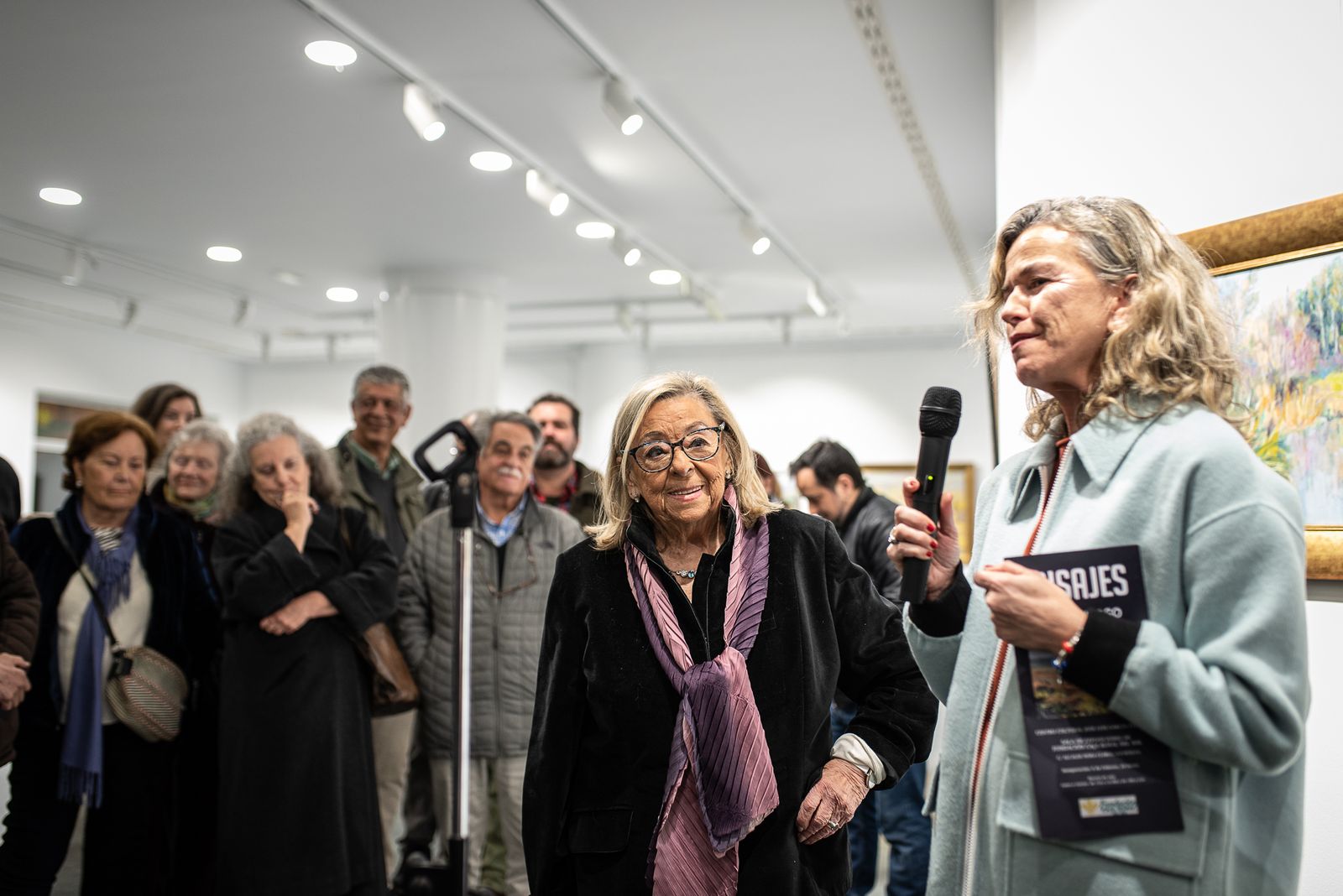 Imágenes de la inauguración de la exposción "Paisajes" de Pilar Barroso