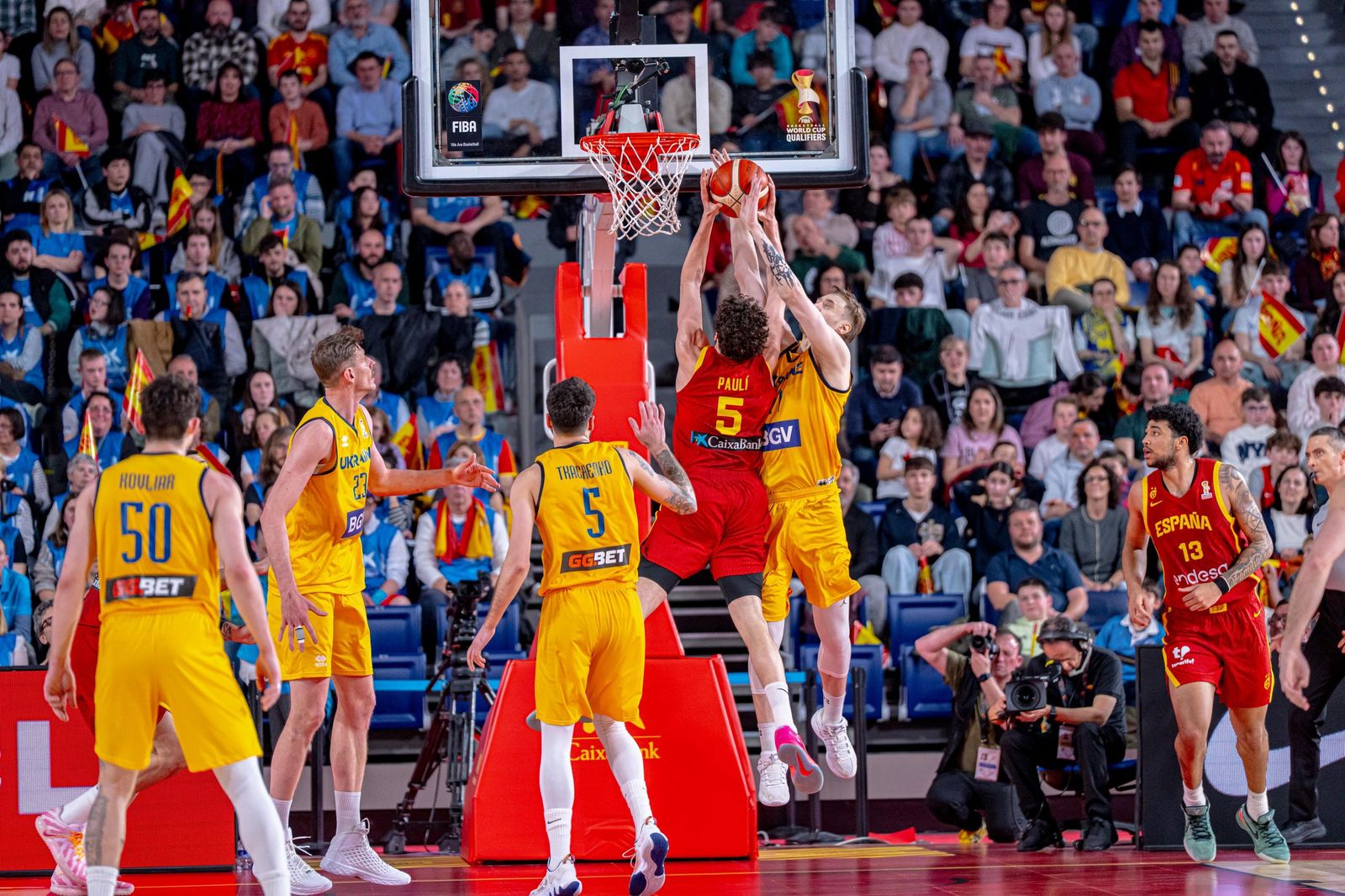Las mejores fotos del España-Ucrania de baloncesto