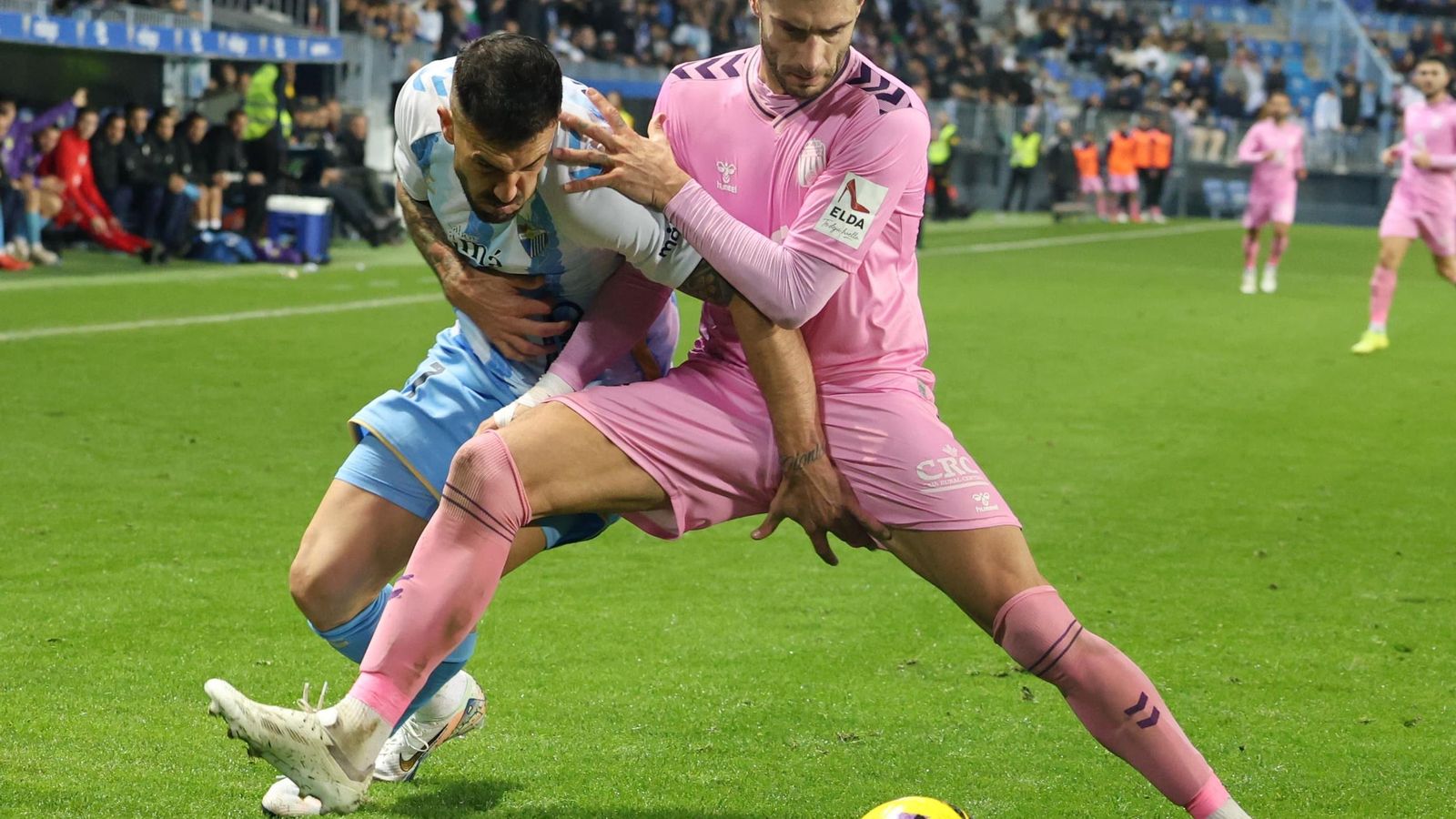 El Málaga CF-Eldense, en fotos