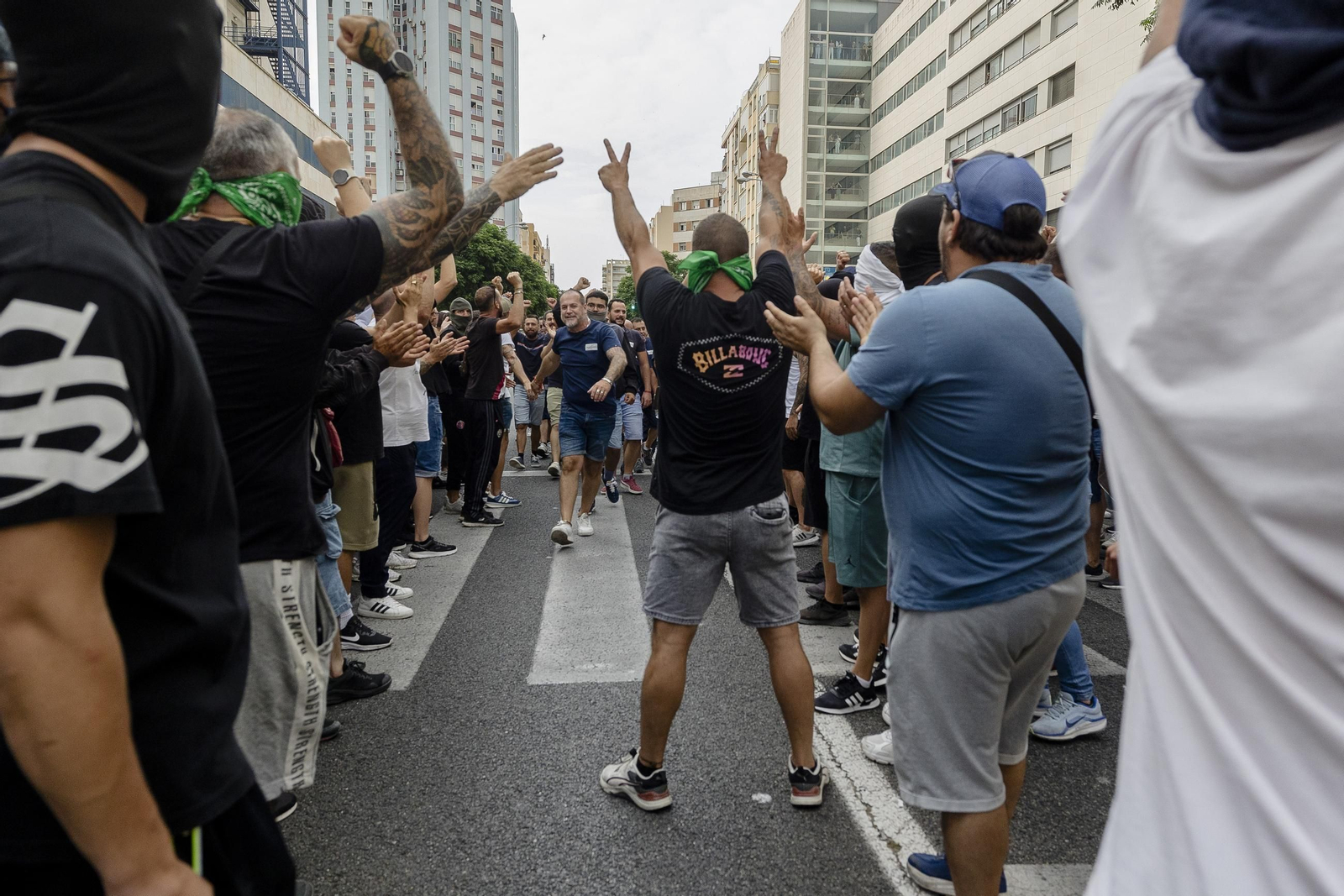 Imágenes del segundo día de huelga de los trabajadores del sector del metal en Cádiz